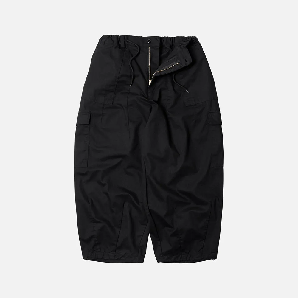 TWILL CARGO BALLOON PANTS - BLACK sold by FrizmWORKS