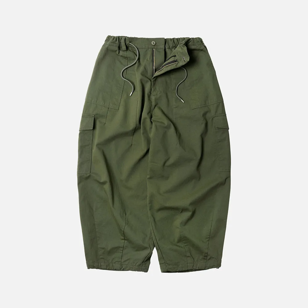 TWILL CARGO BALLOON PANTS - OLIVE sold by FrizmWORKS