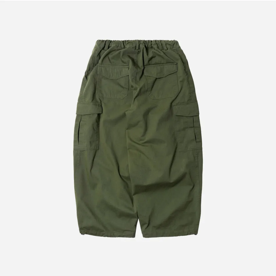 TWILL CARGO BALLOON PANTS - OLIVE sold by FrizmWORKS product image thumbnail 2