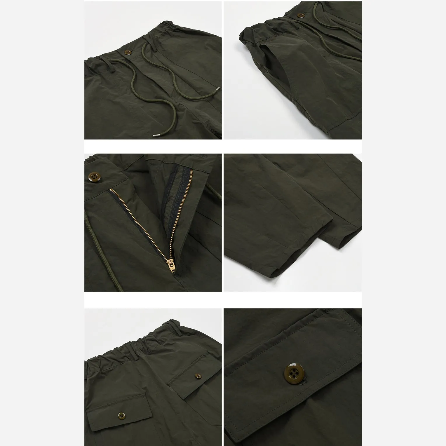 NYLON BALLOON PANTS - OLIVE sold by FrizmWORKS product image thumbnail 3