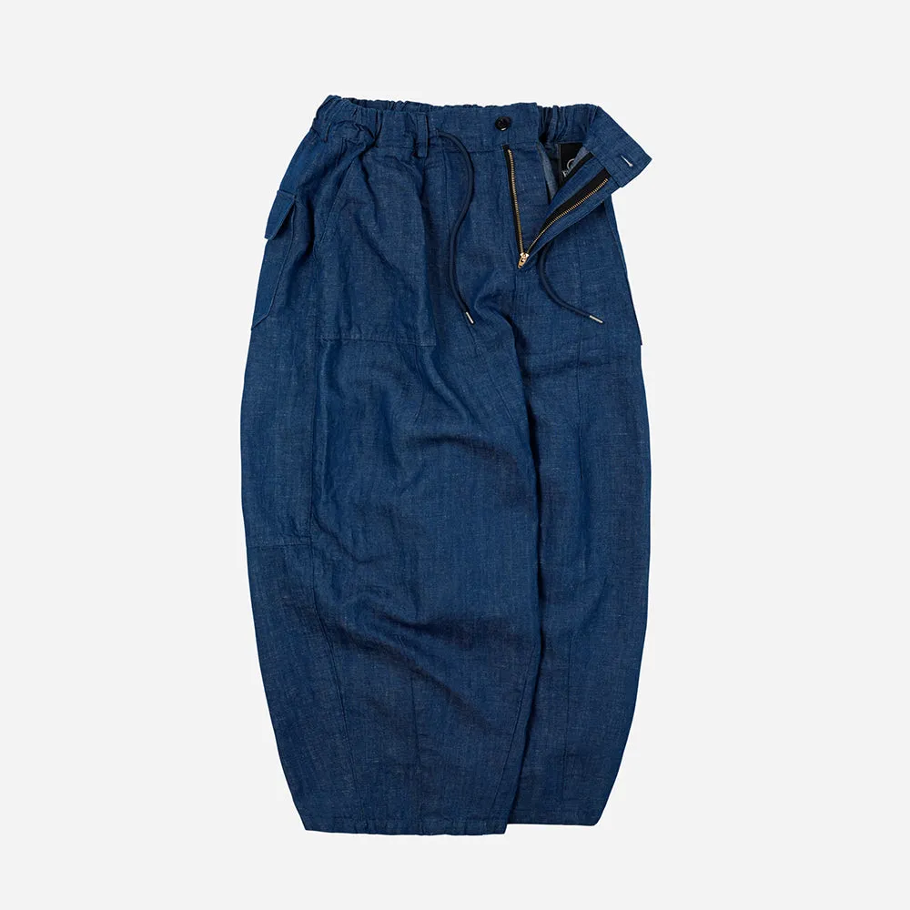 DENIM BALLOON PANTS - BLUE sold by FrizmWORKS