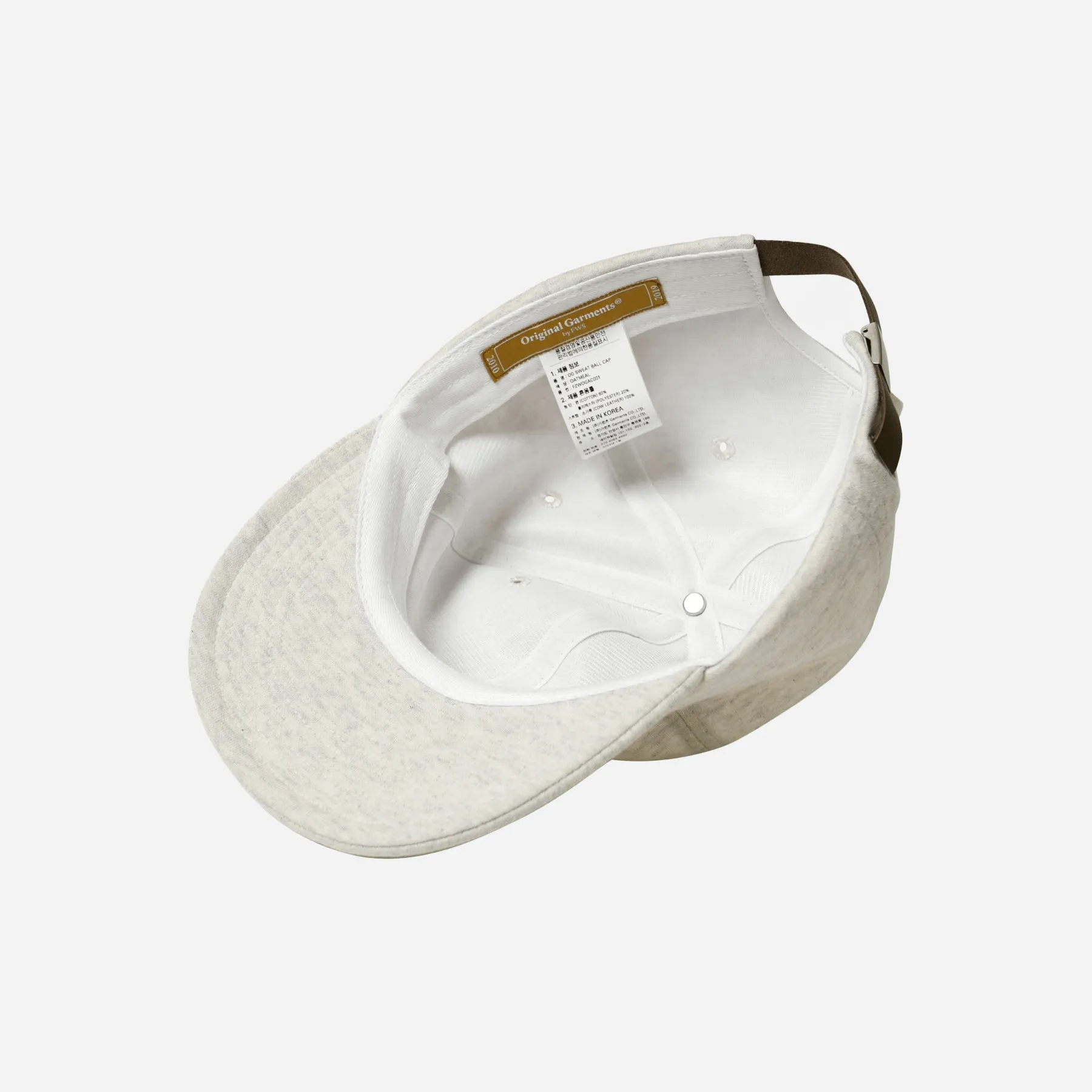 OG SWEAT BALL CAP - OATMEAL sold by FrizmWORKS product image thumbnail 3