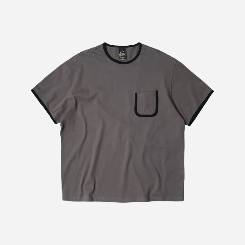 RINGER POCKET TEE - GRAY sold by FrizmWORKS