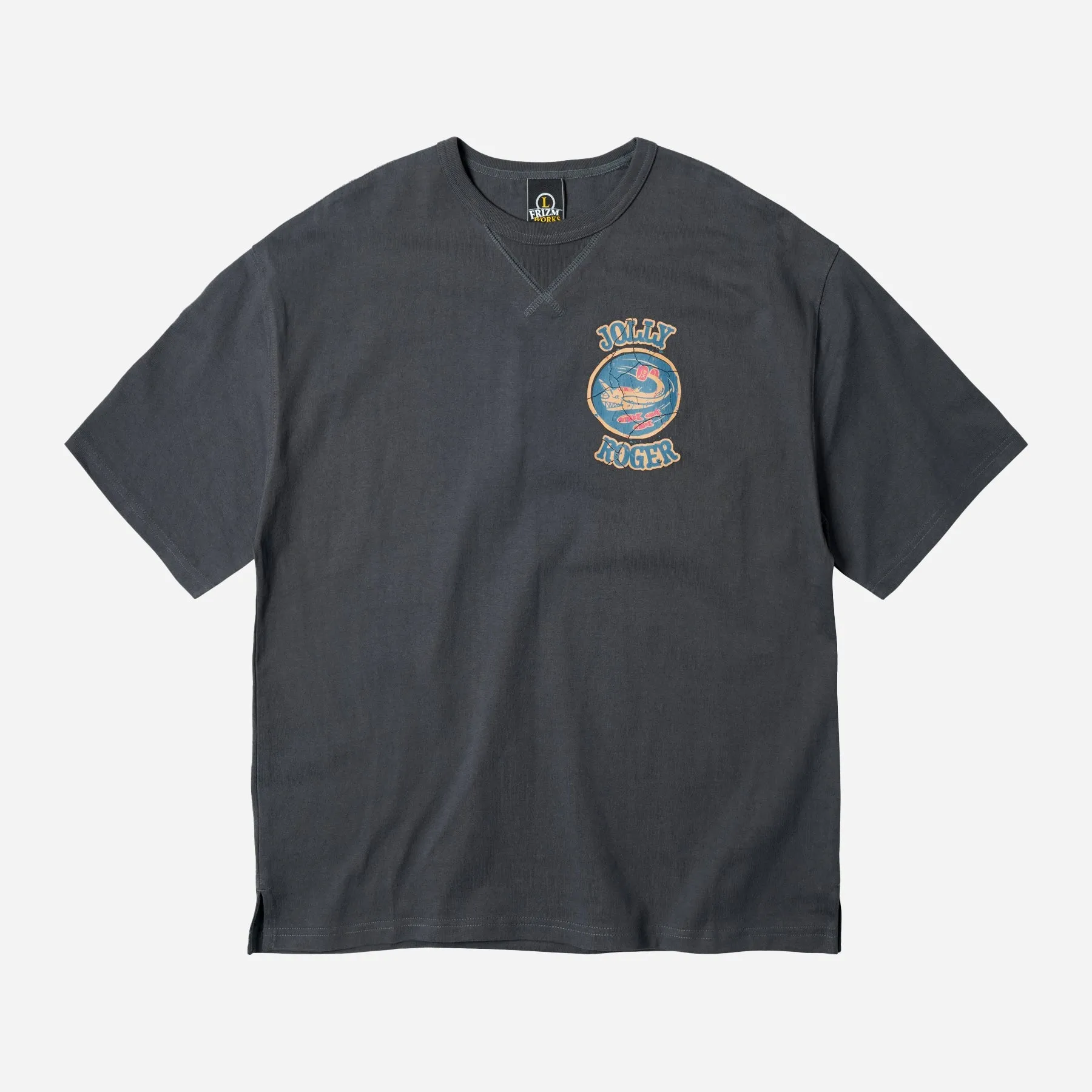 JOLLY ROGER PATCH TEE - DARK GRAY sold by FrizmWORKS