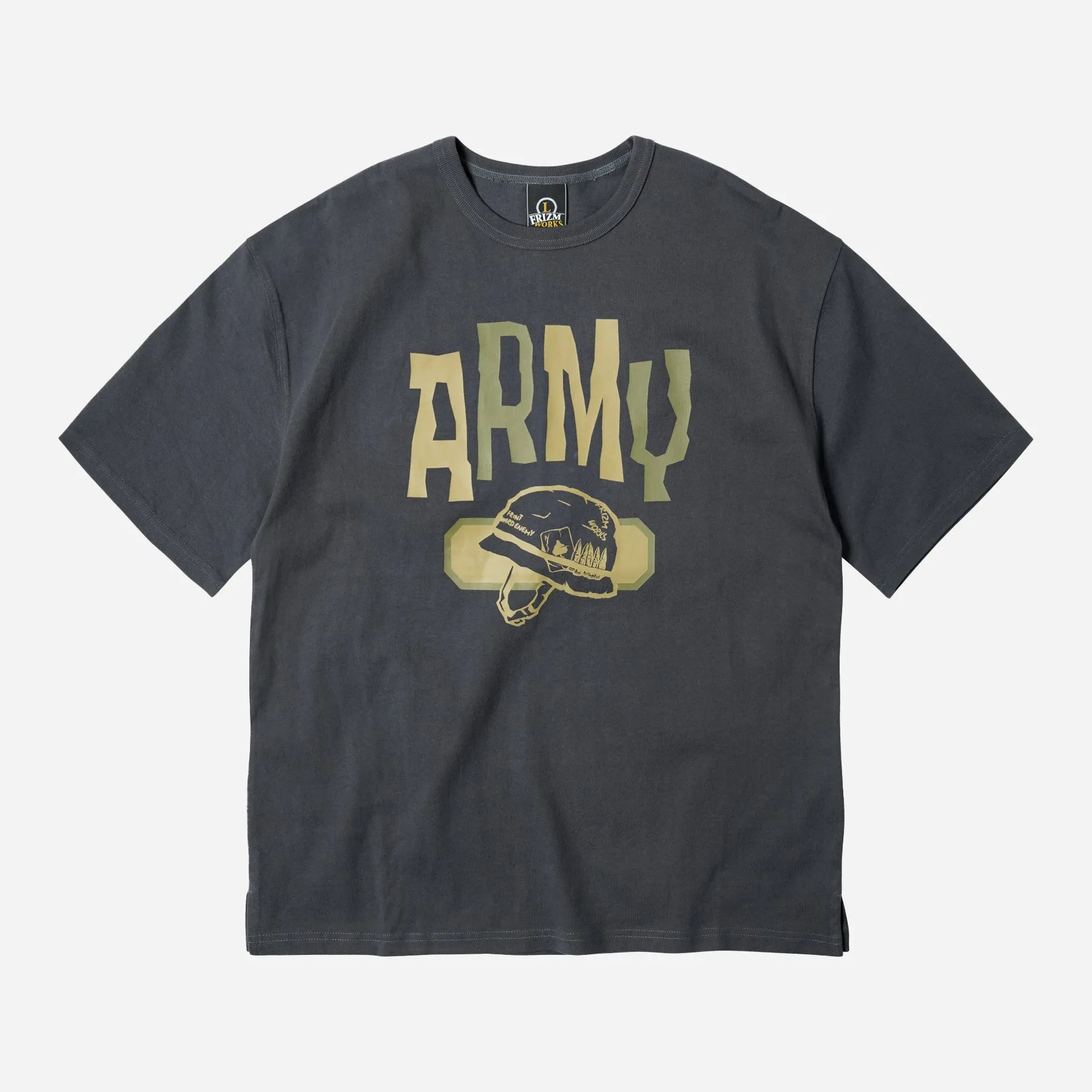 ARMY HELMET TEE - DARK GRAY sold by FrizmWORKS