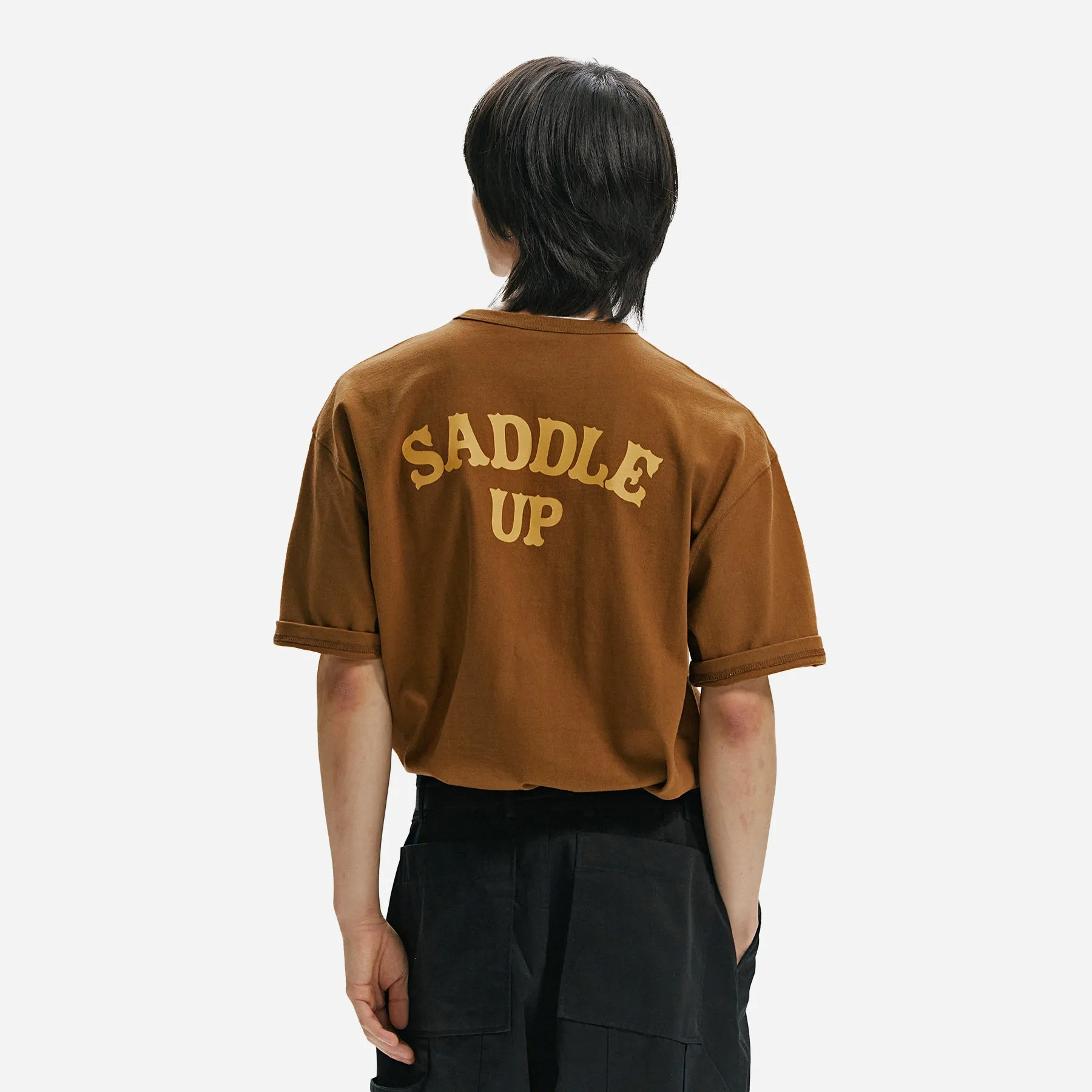 HORSESHOE POCKET TEE - BROWN sold by FrizmWORKS product image thumbnail 4