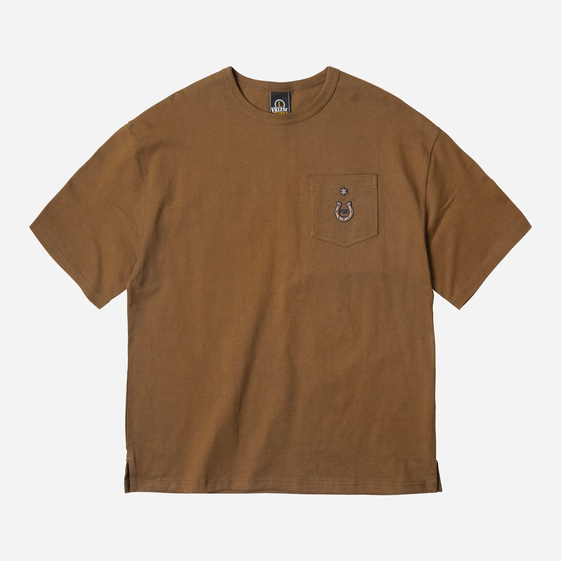 HORSESHOE POCKET TEE - BROWN sold by FrizmWORKS