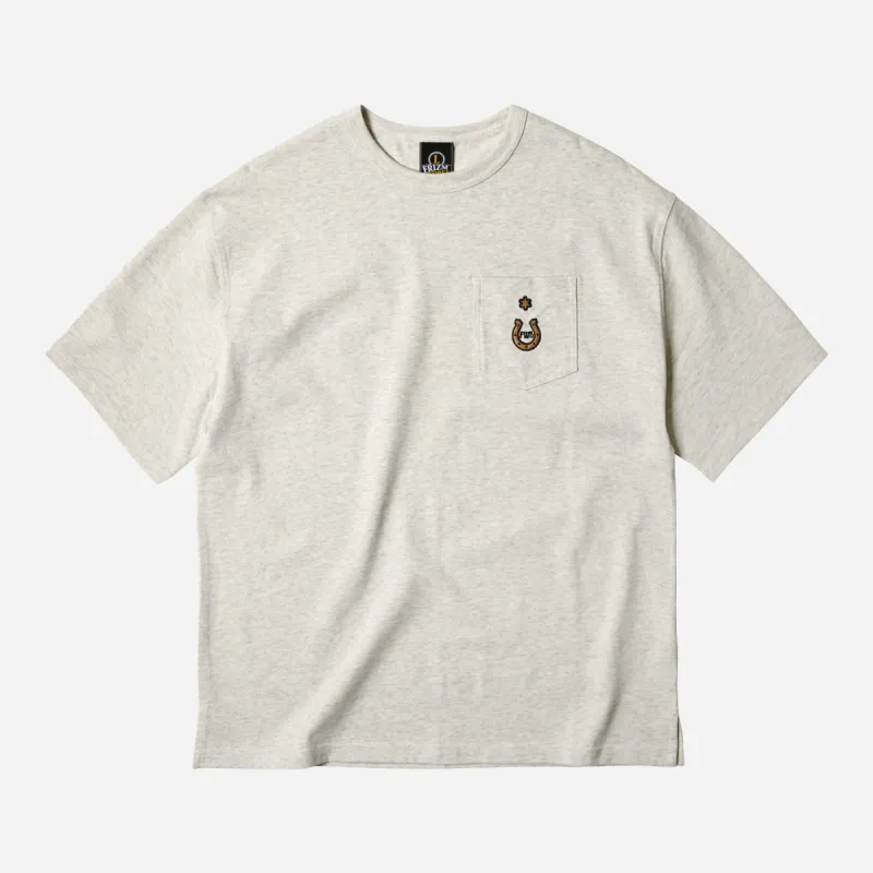 HORSESHOE POCKET TEE - OATMEAL sold by FrizmWORKS