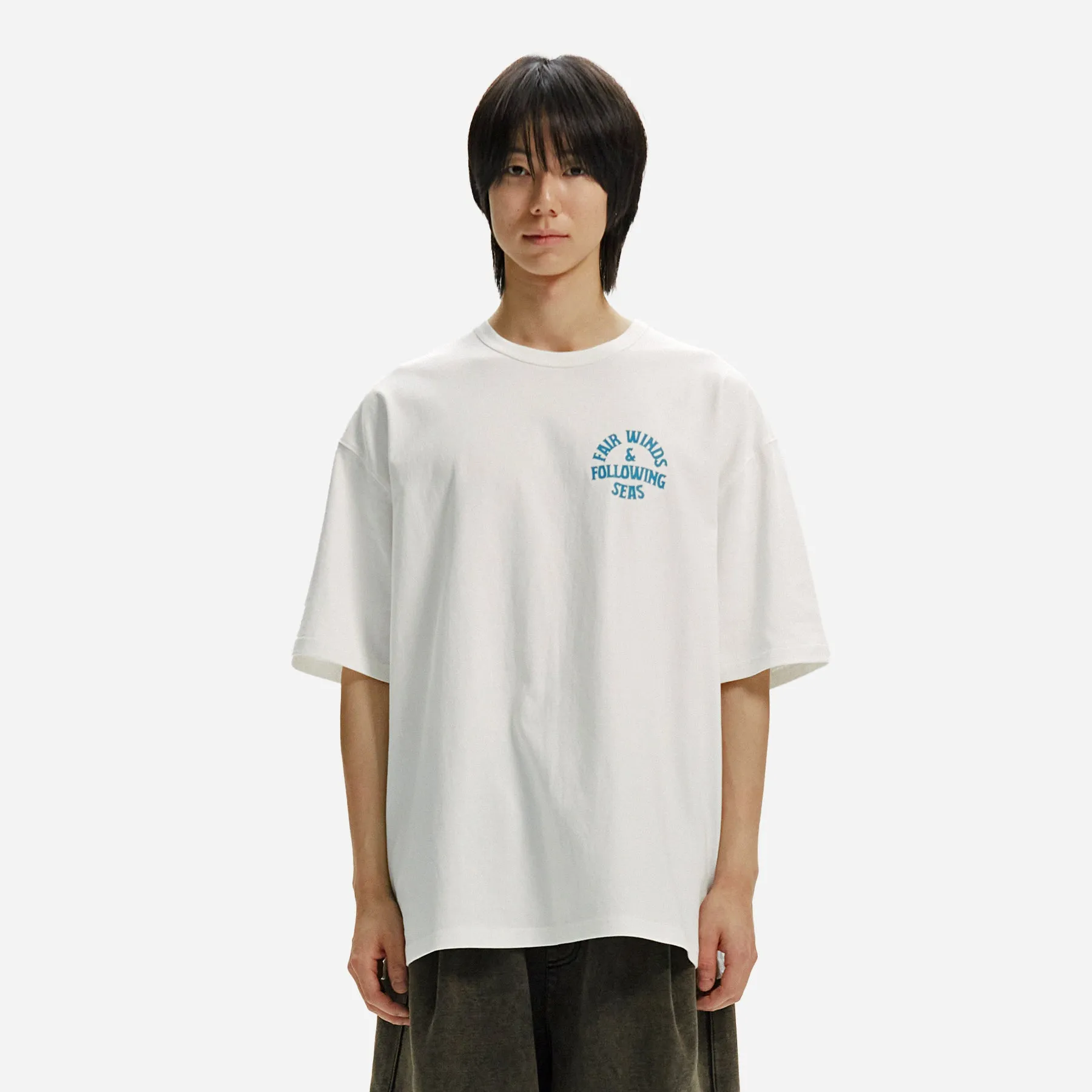 FAIR WINDS & FOLLOWING SEAS TEE - WHITE sold by FrizmWORKS product image thumbnail 3