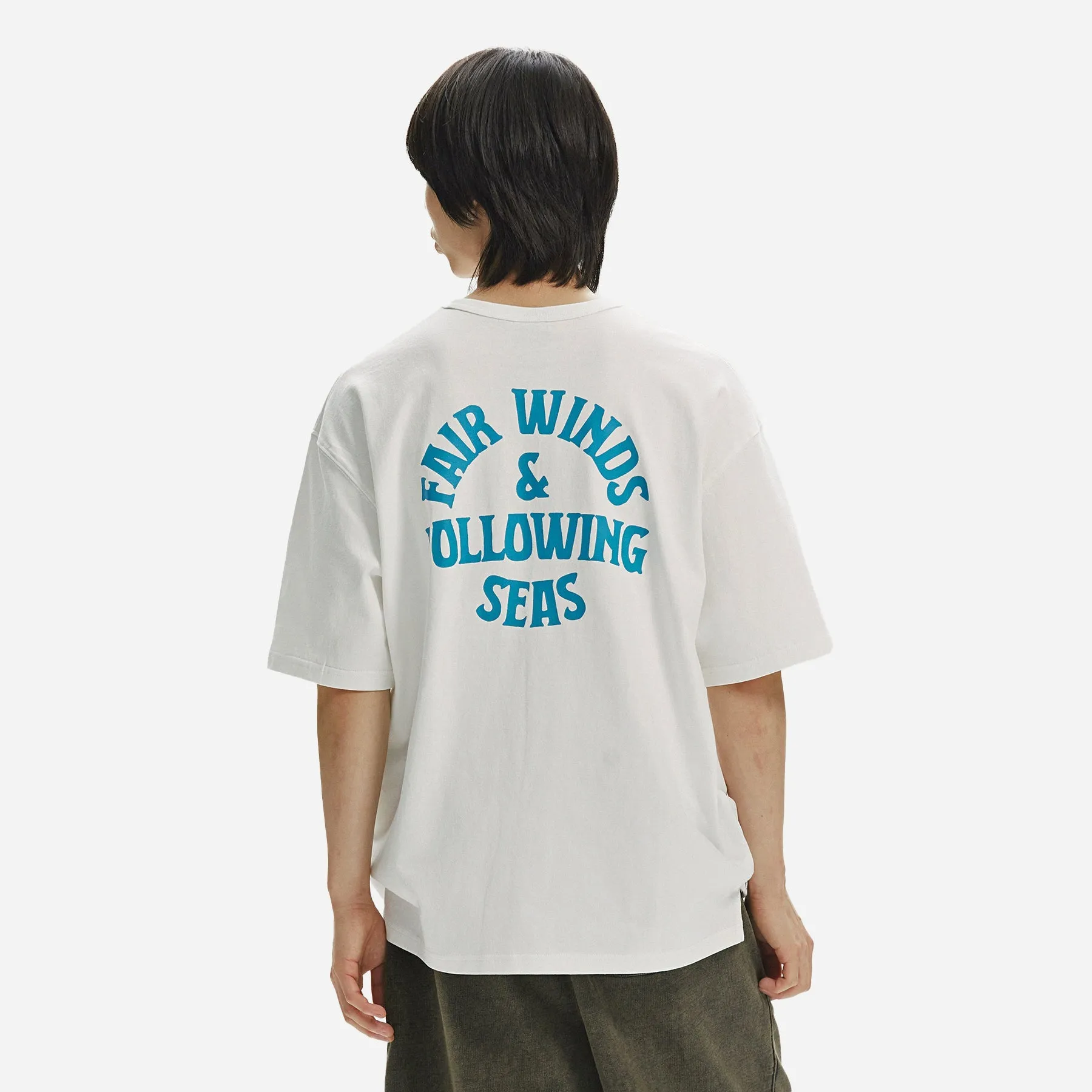 FAIR WINDS & FOLLOWING SEAS TEE - WHITE sold by FrizmWORKS product image thumbnail 4