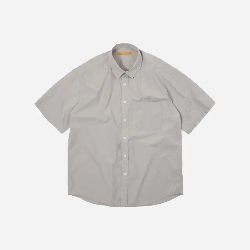 OG POPLIN OVERSIZED SHIRT - GREY sold by FrizmWORKS