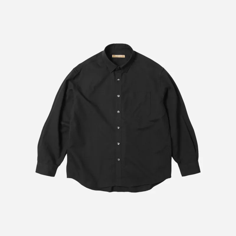 OG OXFORD OVERSIZED SHIRT - BLACK sold by FrizmWORKS
