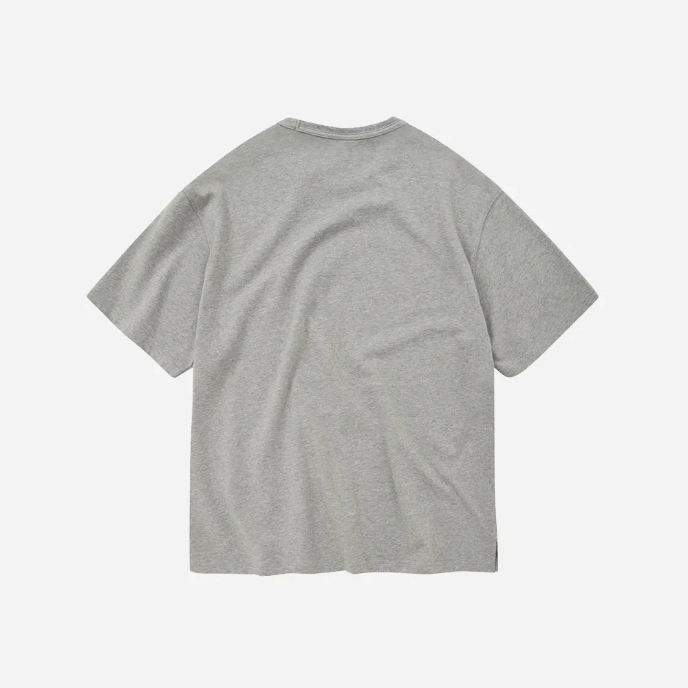 OG DOUBLE RIB OVERSIZED TEE - GREY MELANGE sold by FrizmWORKS product image thumbnail 2