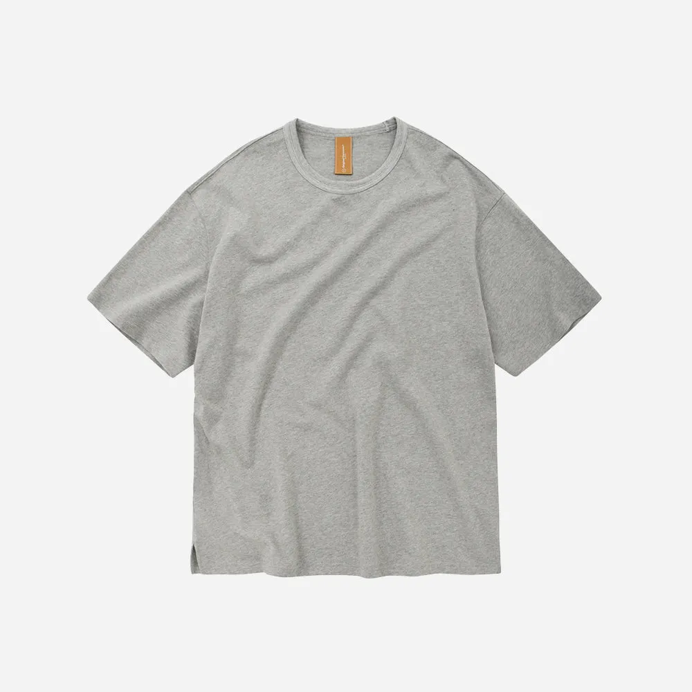 OG DOUBLE RIB OVERSIZED TEE - GREY MELANGE sold by FrizmWORKS