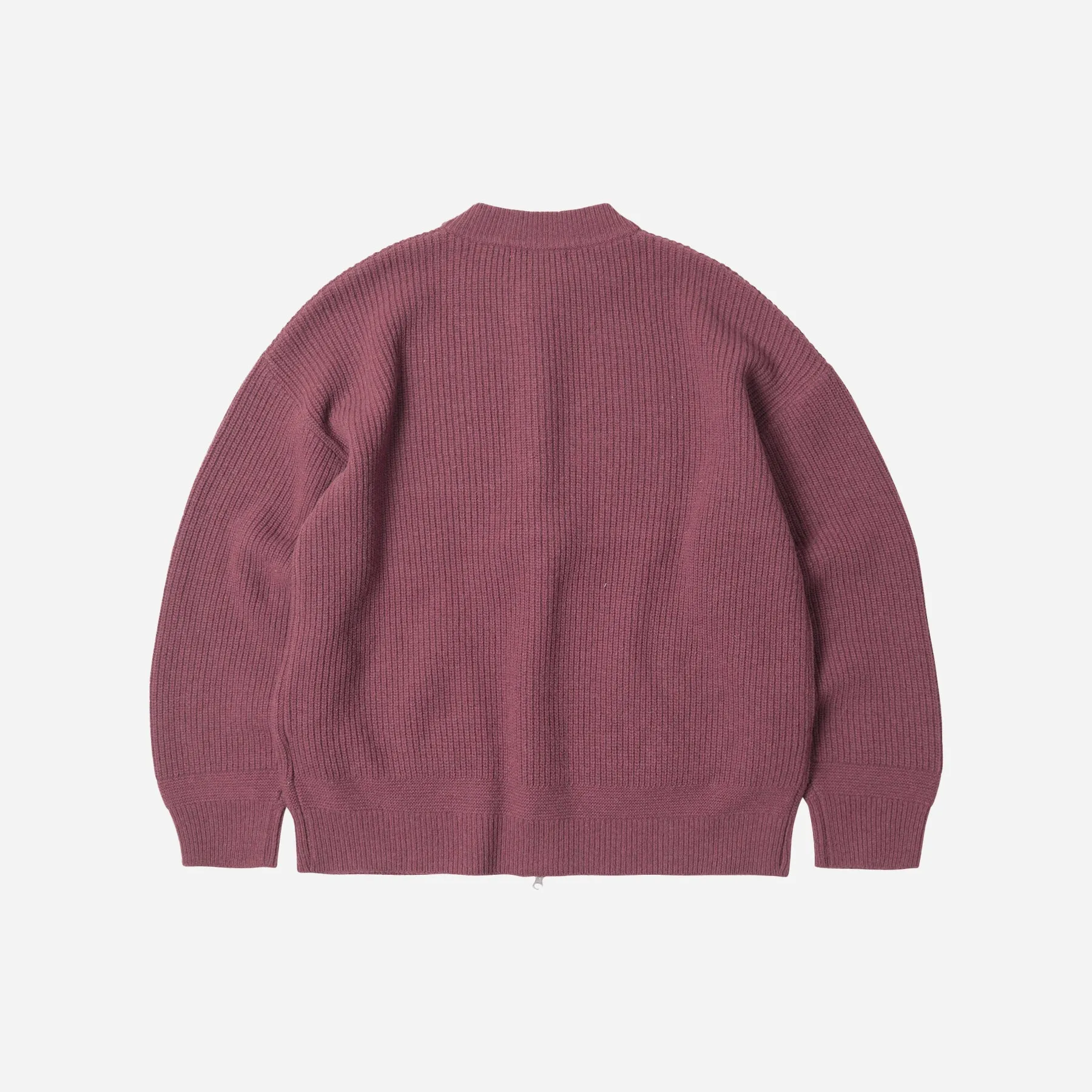 WOOL DECK ZIP UP CARDIGAN - INDIAN PINK sold by FrizmWORKS product image thumbnail 2