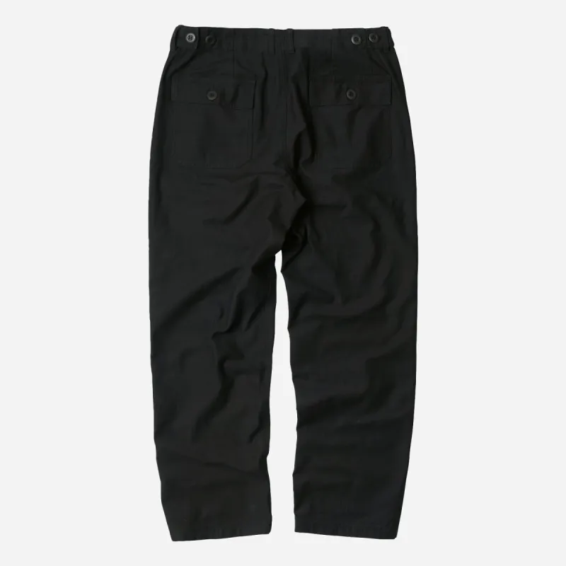 BACK SATIN FATIGUE PANTS - BLACK sold by FrizmWORKS