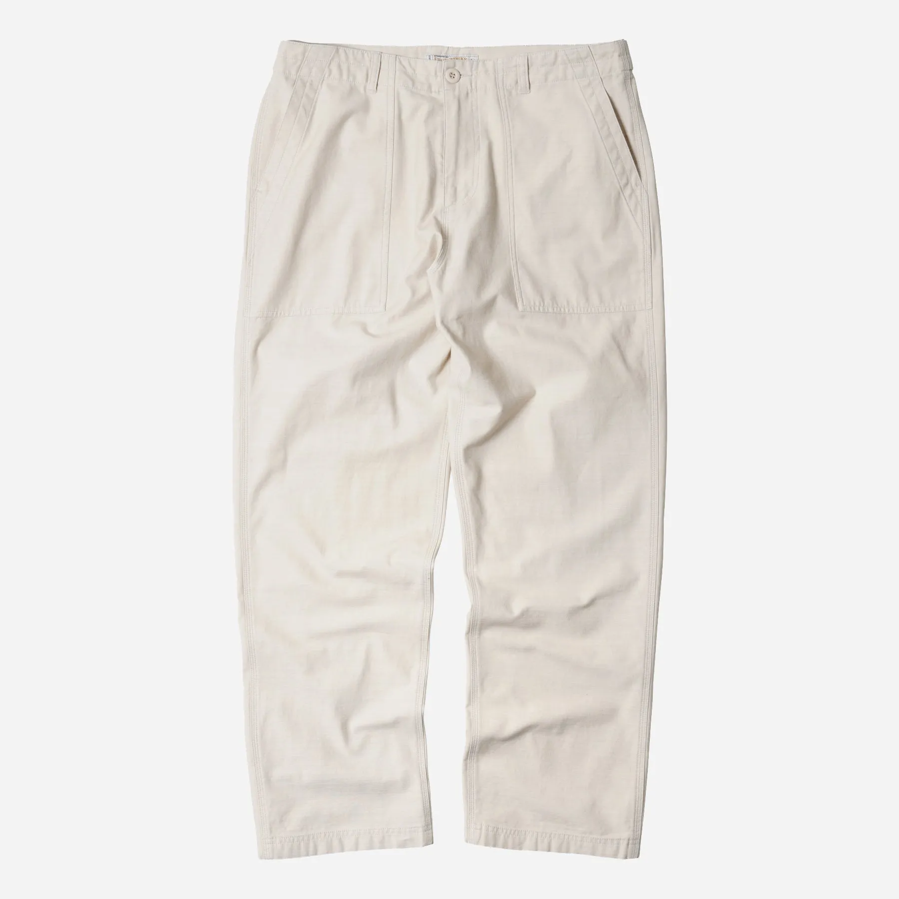 BACK SATIN FATIGUE PANTS - CREAM sold by FrizmWORKS