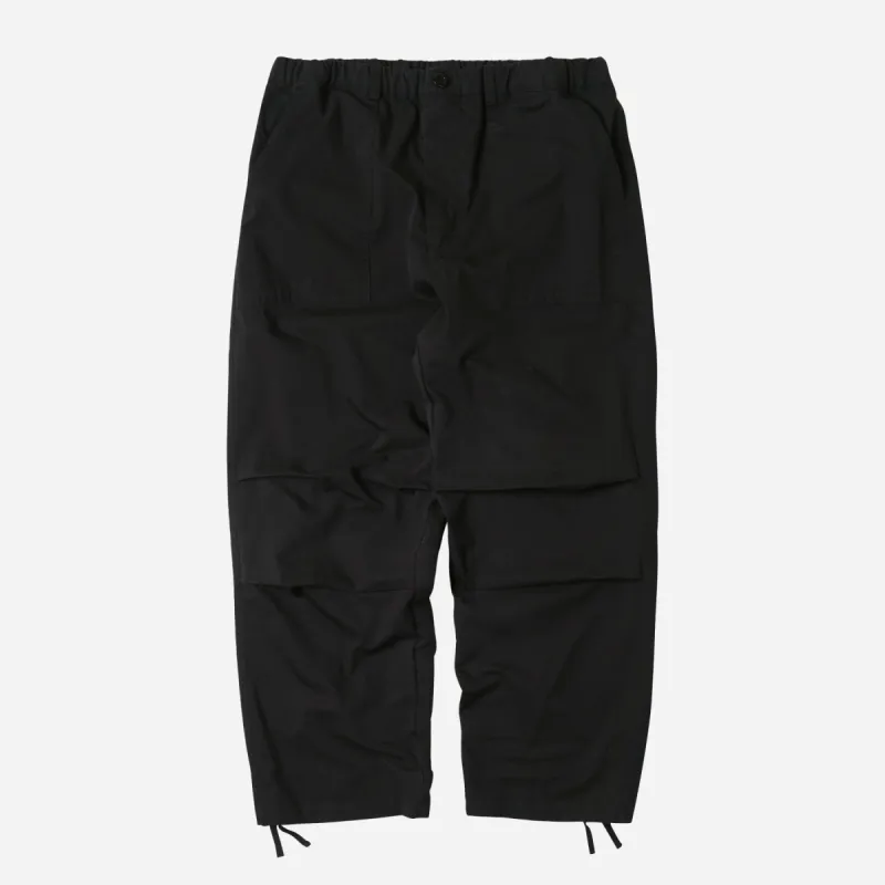 BANDING WIDE FATIGUE PANTS - BLACK sold by FrizmWORKS