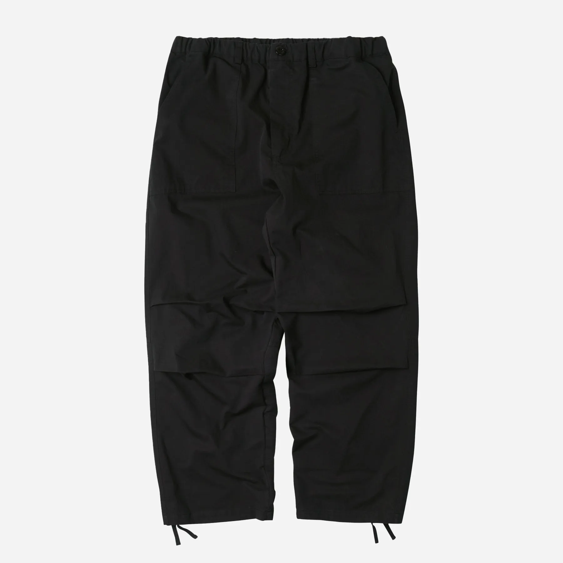 BANDING WIDE FATIGUE PANTS - BLACK sold by FrizmWORKS
