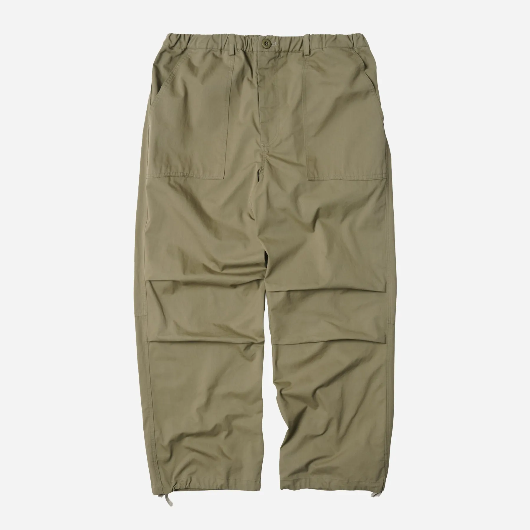 BANDING WIDE FATIGUE PANTS - KHAKI BEIGE sold by FrizmWORKS