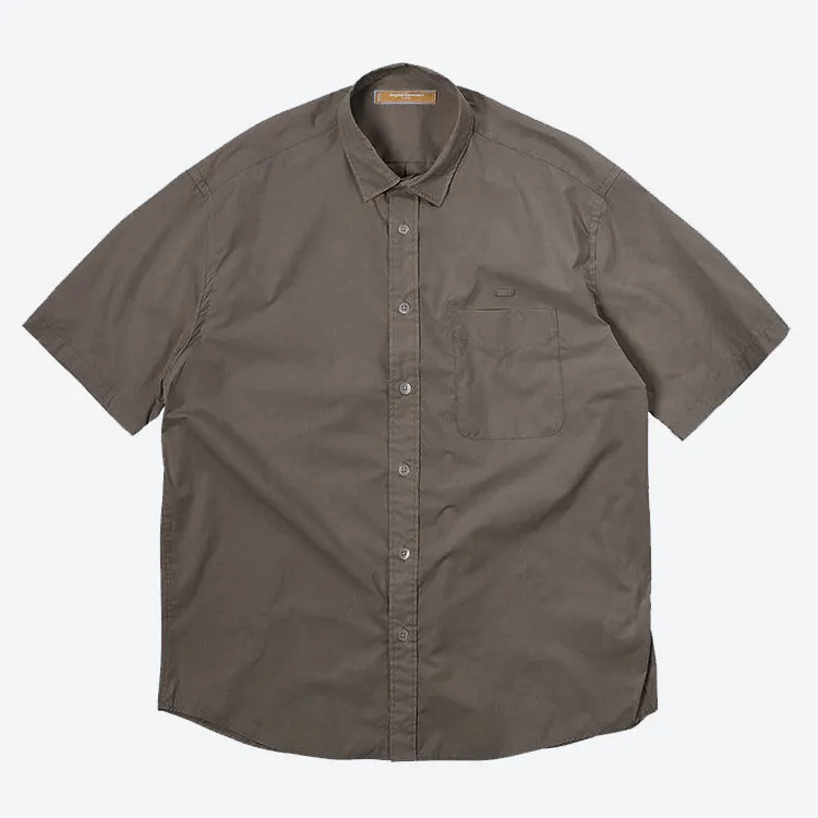 OG POPLIN OVERSIZED SHIRT - CHARCOAL sold by FrizmWORKS