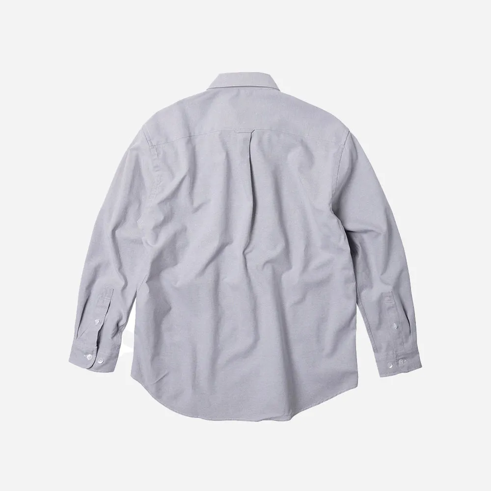 OG STRIPED OXFORD OVERSIZED SHIRT - PURPLE sold by FrizmWORKS product image thumbnail 2