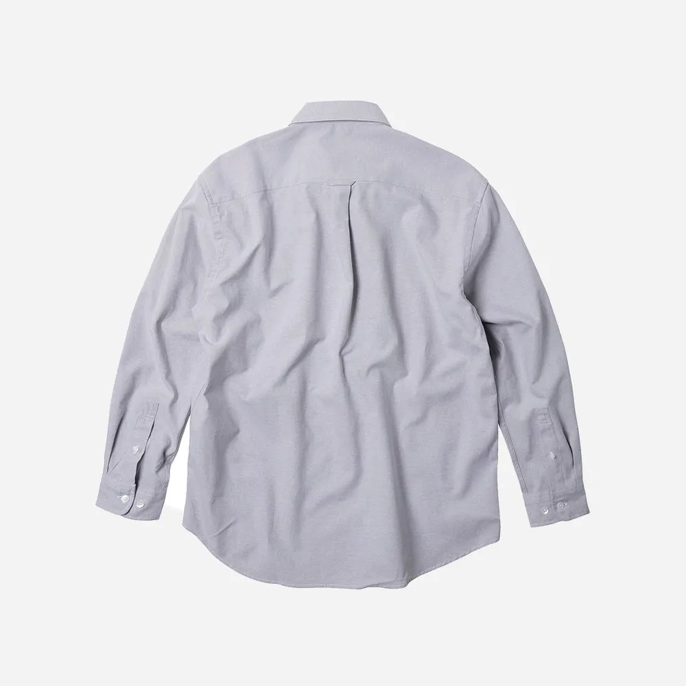 OG OXFORD OVERSIZED SHIRT - GREY sold by FrizmWORKS product image thumbnail 2
