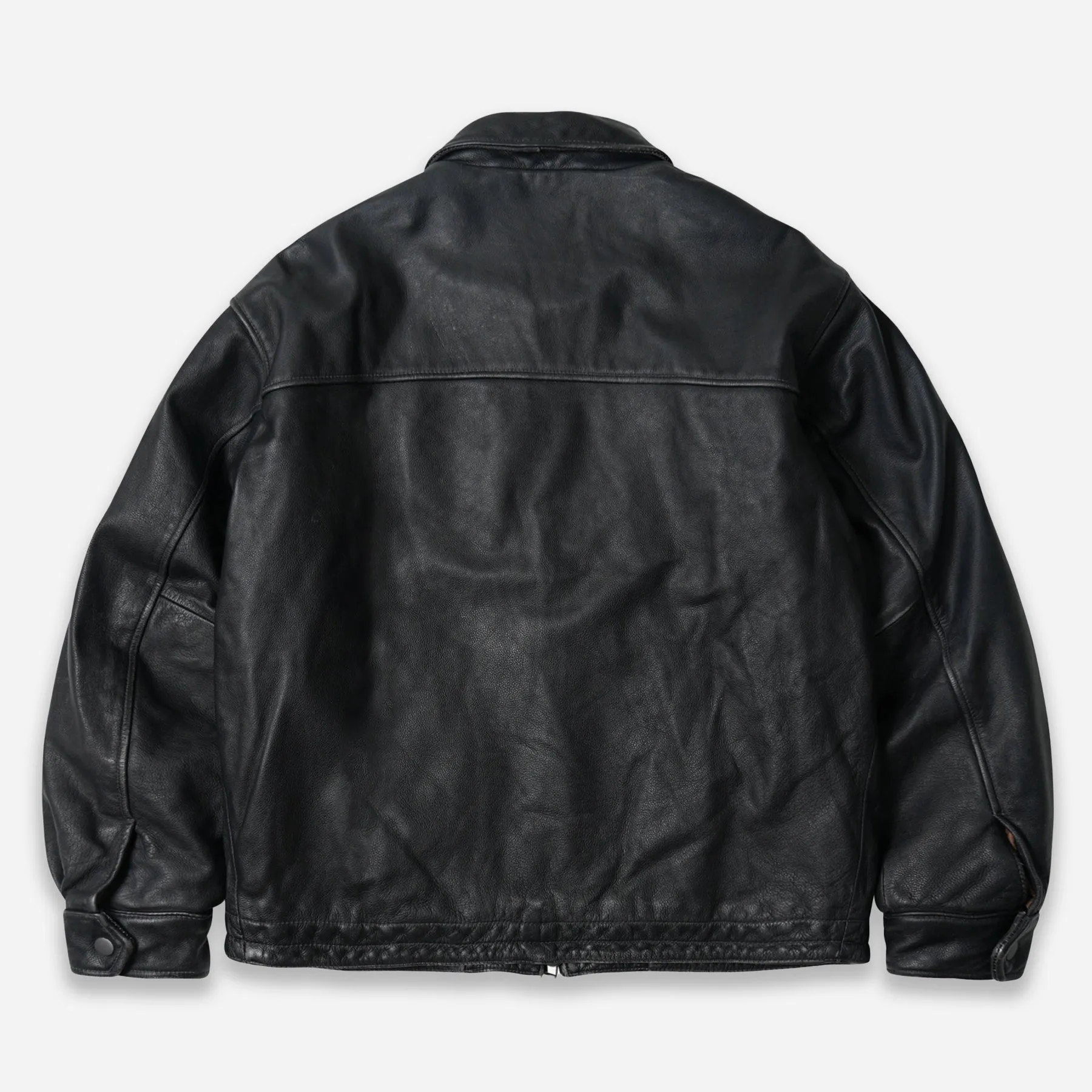 DESTROYED COWHIDE LEATHER JACKET - BLACK sold by FrizmWORKS product image thumbnail 3