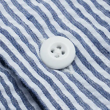 OG STRIPE SEERSUCKER SHIRT - BLUE sold by FrizmWORKS product image thumbnail 4