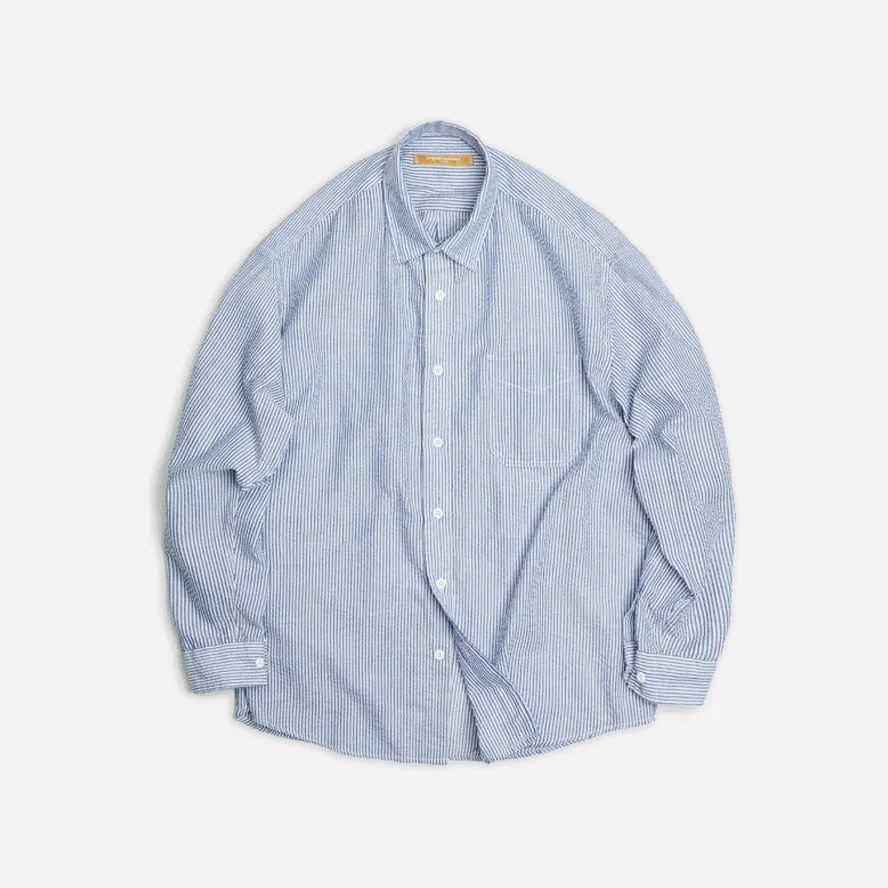 OG STRIPE SEERSUCKER SHIRT - BLUE sold by FrizmWORKS