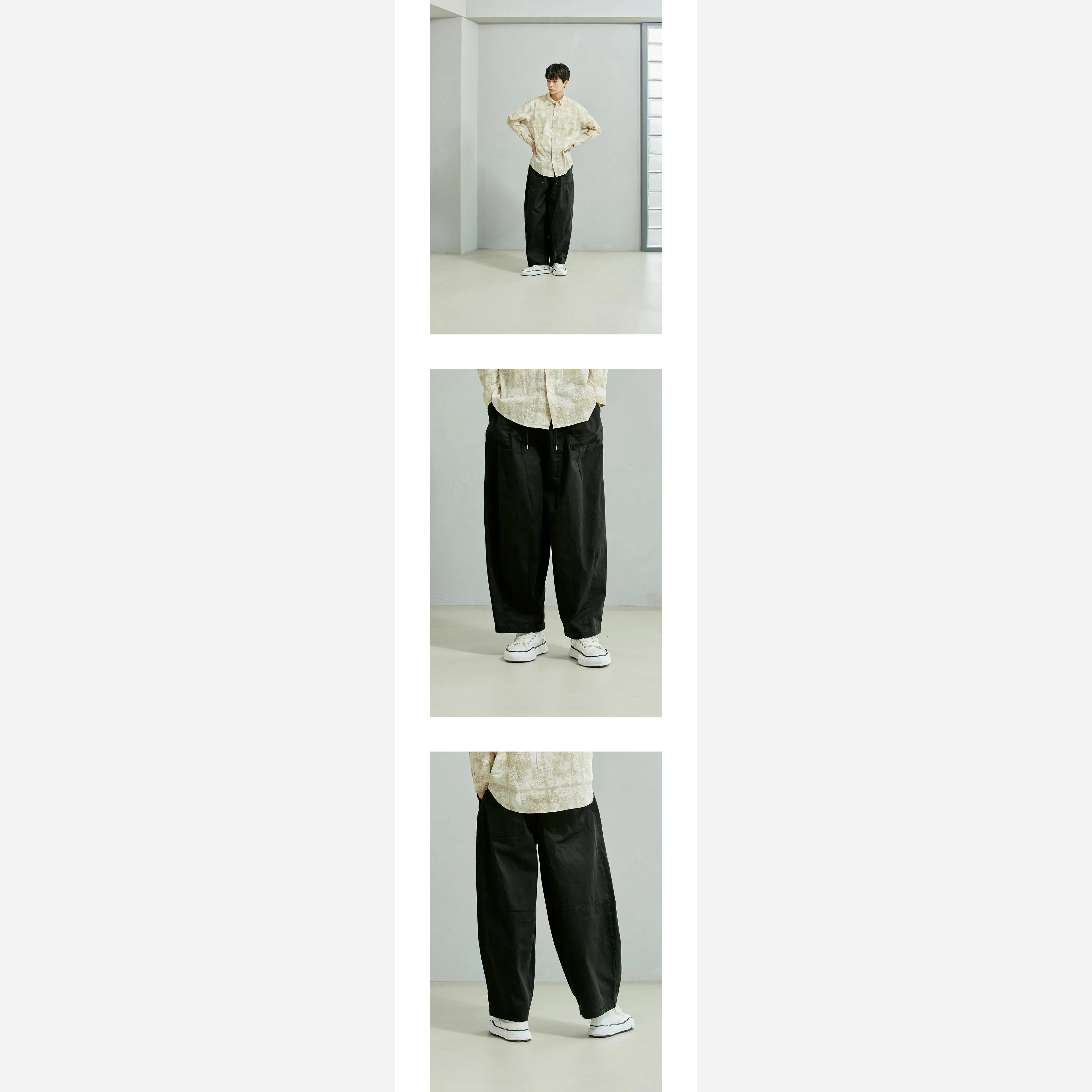 TWILL BALLOON PANTS - BLACK sold by FrizmWORKS product image thumbnail 4
