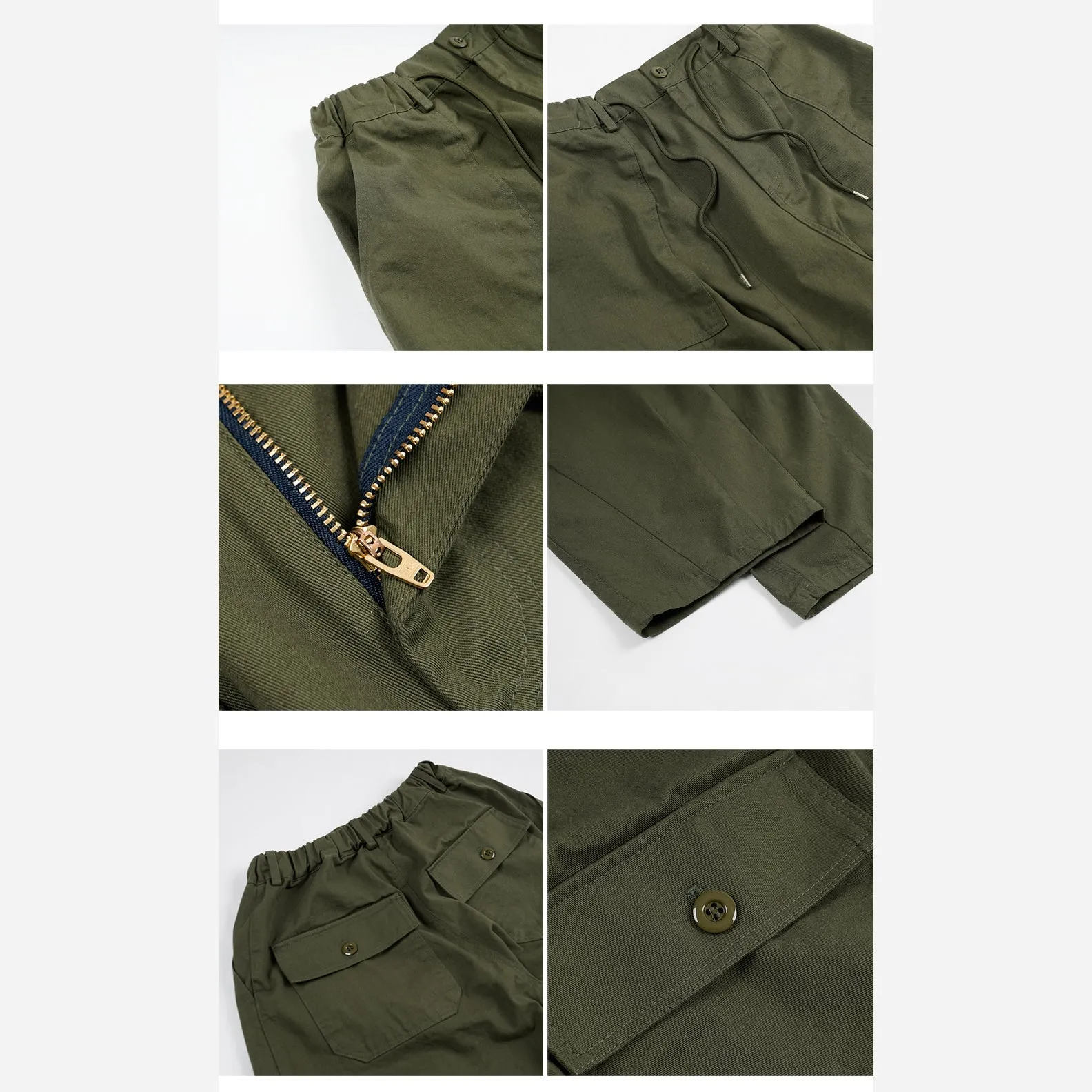 TWILL BALLOON PANTS - OLIVE sold by FrizmWORKS product image thumbnail 3
