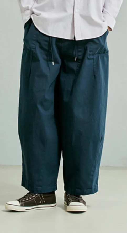 TWILL BALLOON PANTS - NAVY sold by FrizmWORKS product image thumbnail 4
