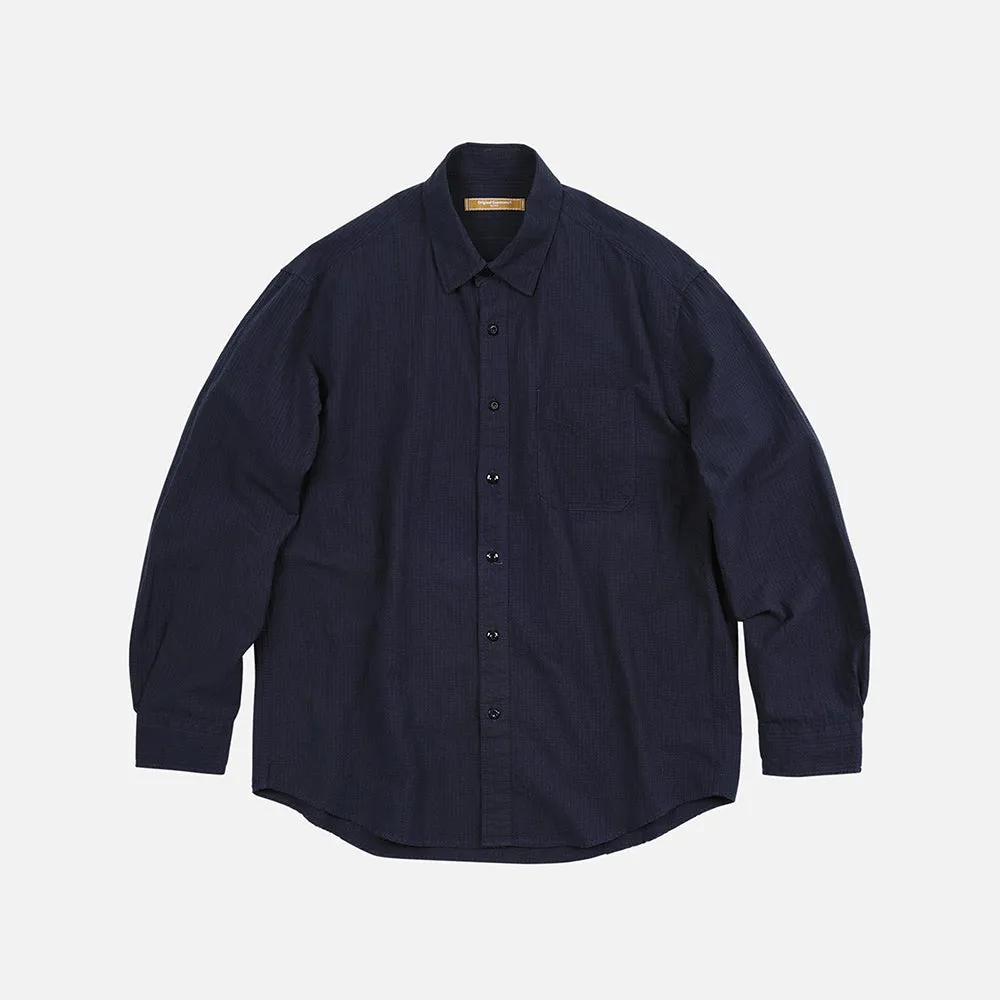 OG DOBBY WEAVE SEERSUCKER SHIRT - NAVY sold by FrizmWORKS
