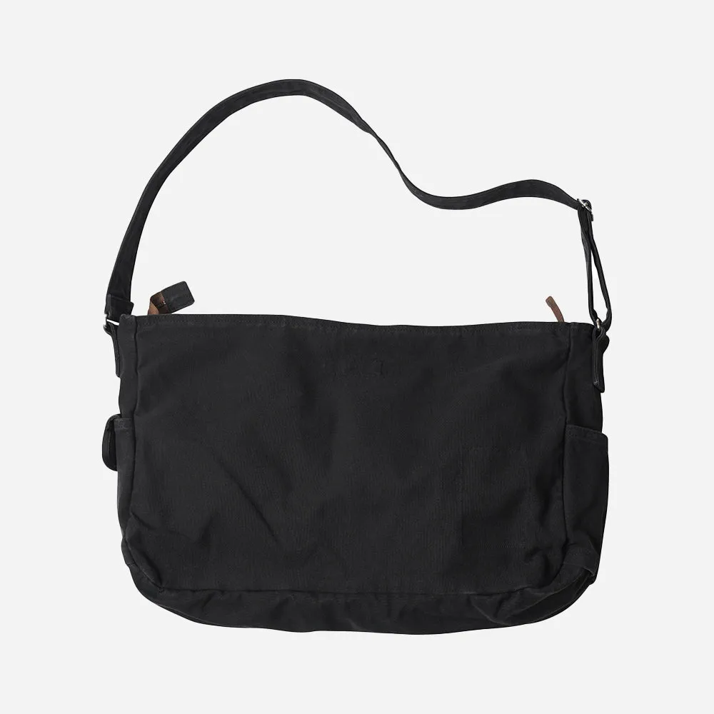 HEAVY CANVAS SHOULDER BAG - BLACK sold by FrizmWORKS product image thumbnail 2