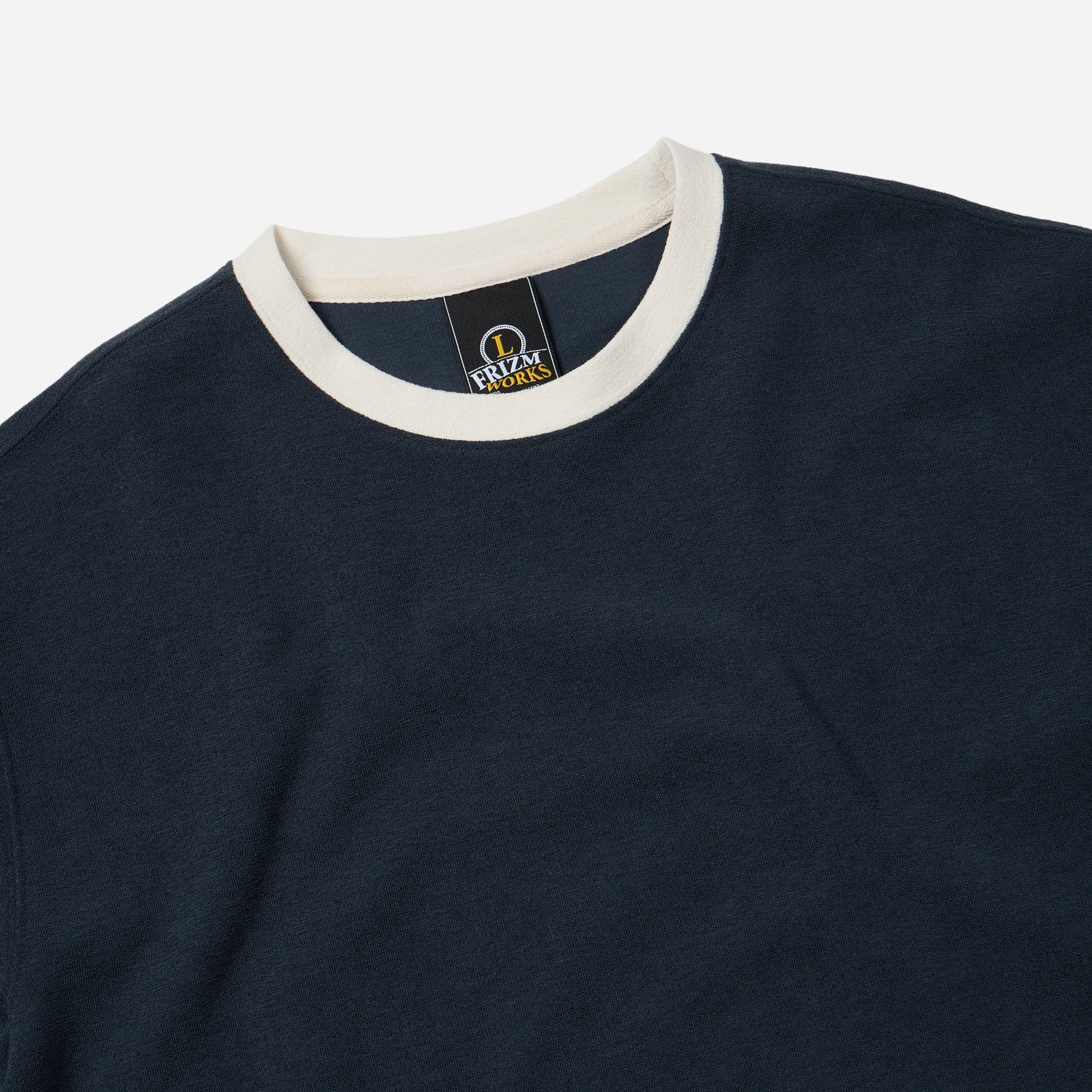 TERRY RINGER HALF T-SHIRT - NAVY sold by FrizmWORKS product image thumbnail 3