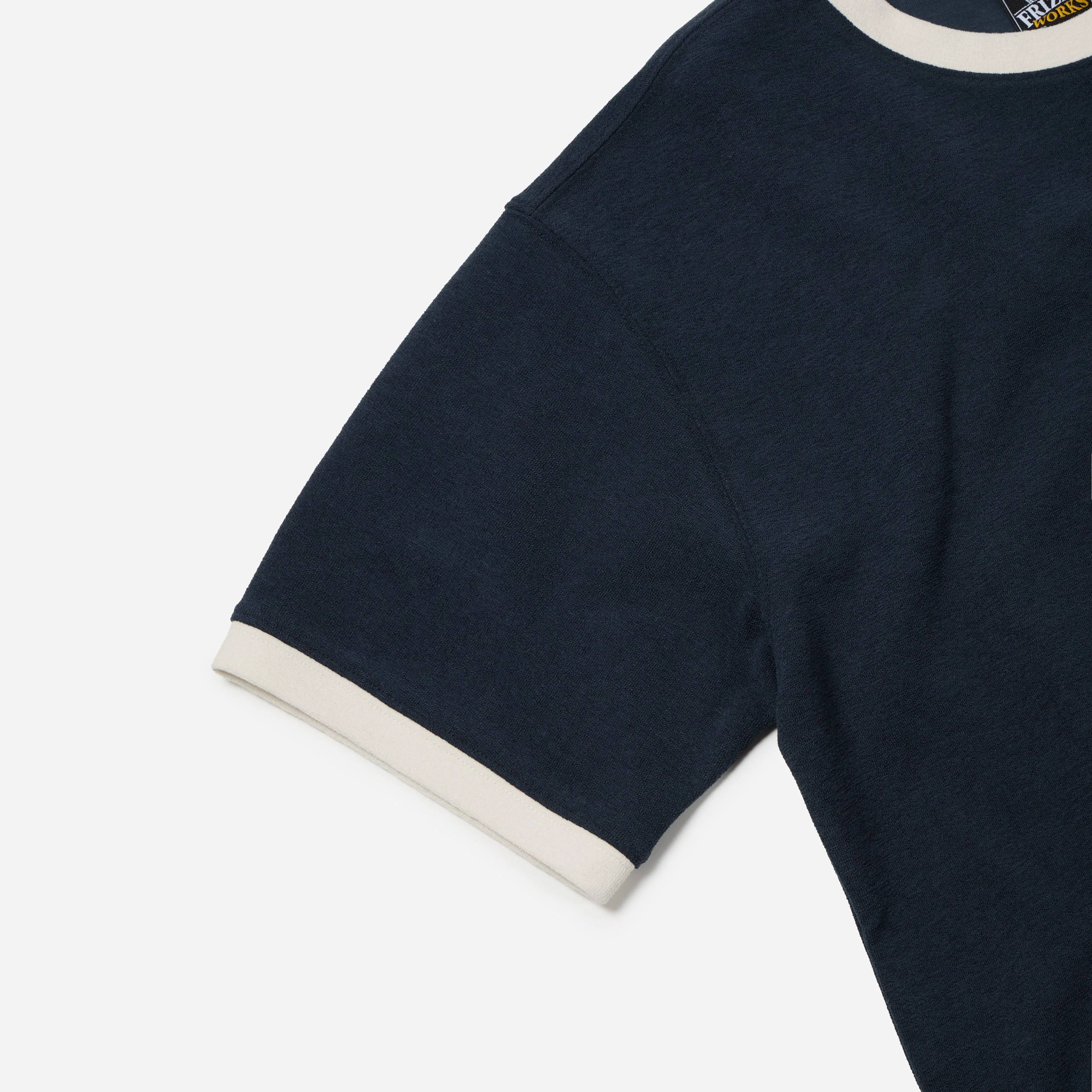 TERRY RINGER HALF T-SHIRT - NAVY sold by FrizmWORKS product image thumbnail 4