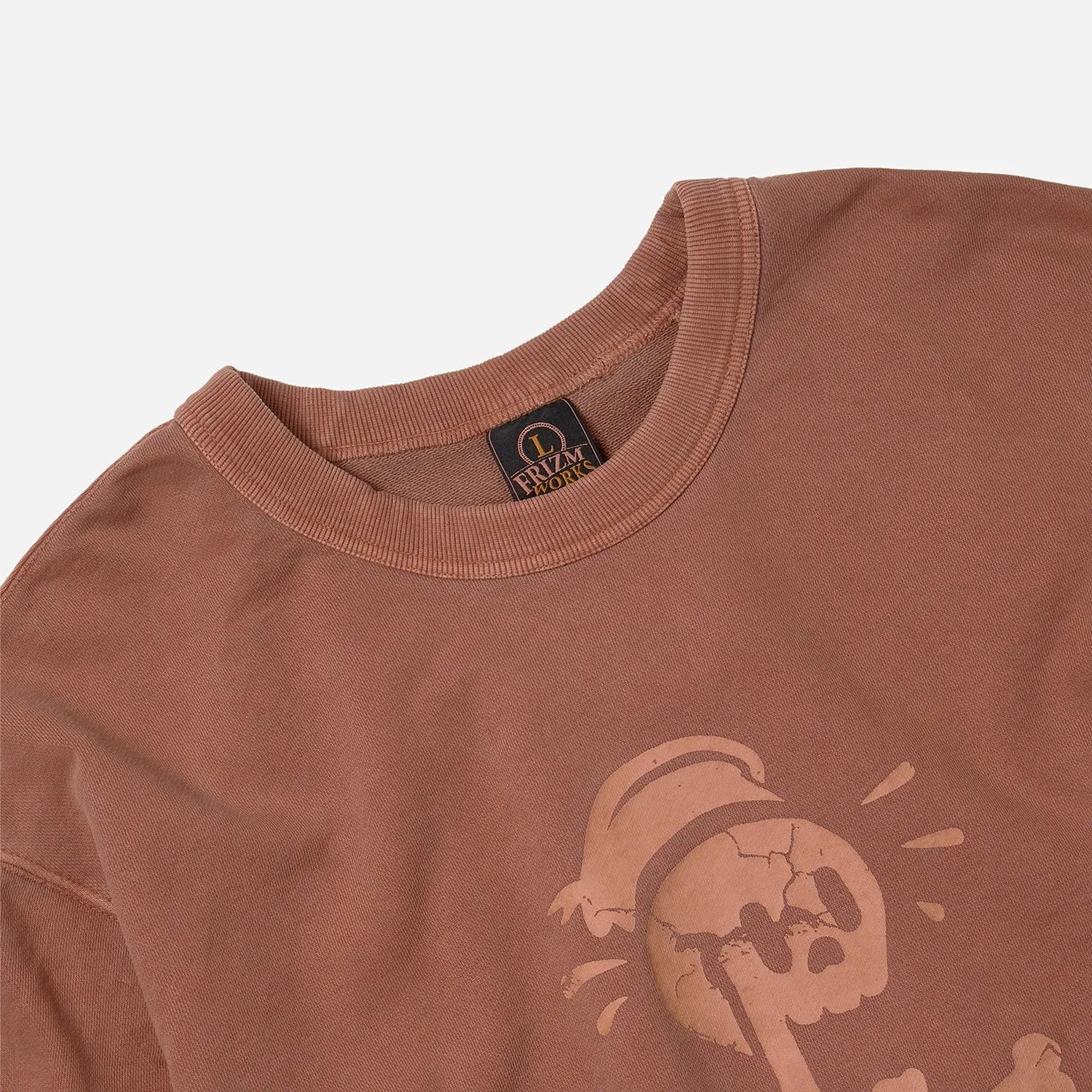 BLACK FLAG PIGMENT DYEING SWEATSHIRT - BRICK sold by FrizmWORKS product image thumbnail 4