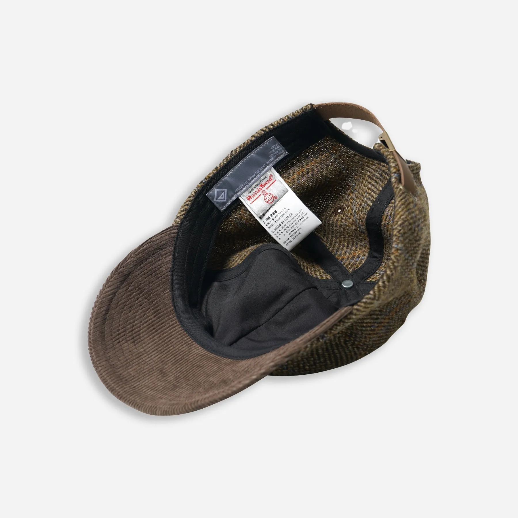 HARRIS TWEED BALL CAP - BROWN sold by FrizmWORKS product image thumbnail 3