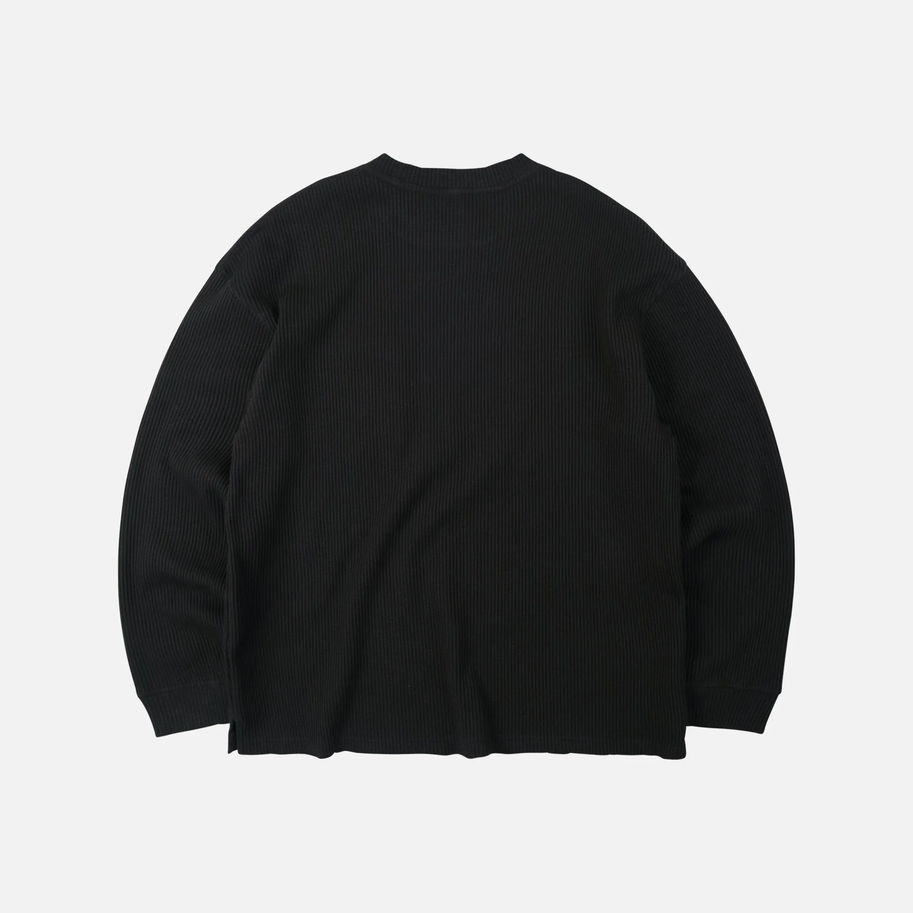 OVERSIZED WAFFLE POCKET T-SHIRT - BLACK sold by FrizmWORKS product image thumbnail 2