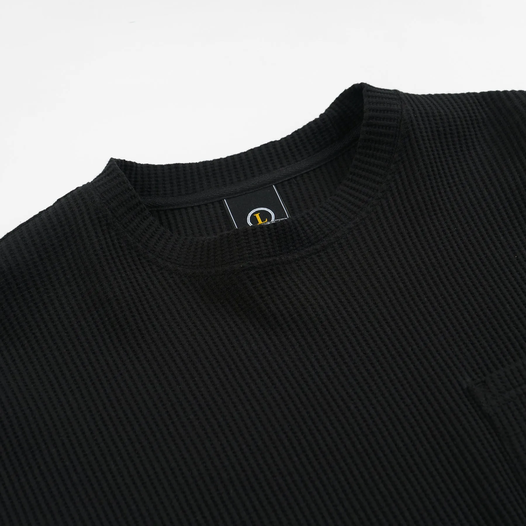 OVERSIZED WAFFLE POCKET T-SHIRT - BLACK sold by FrizmWORKS product image thumbnail 4