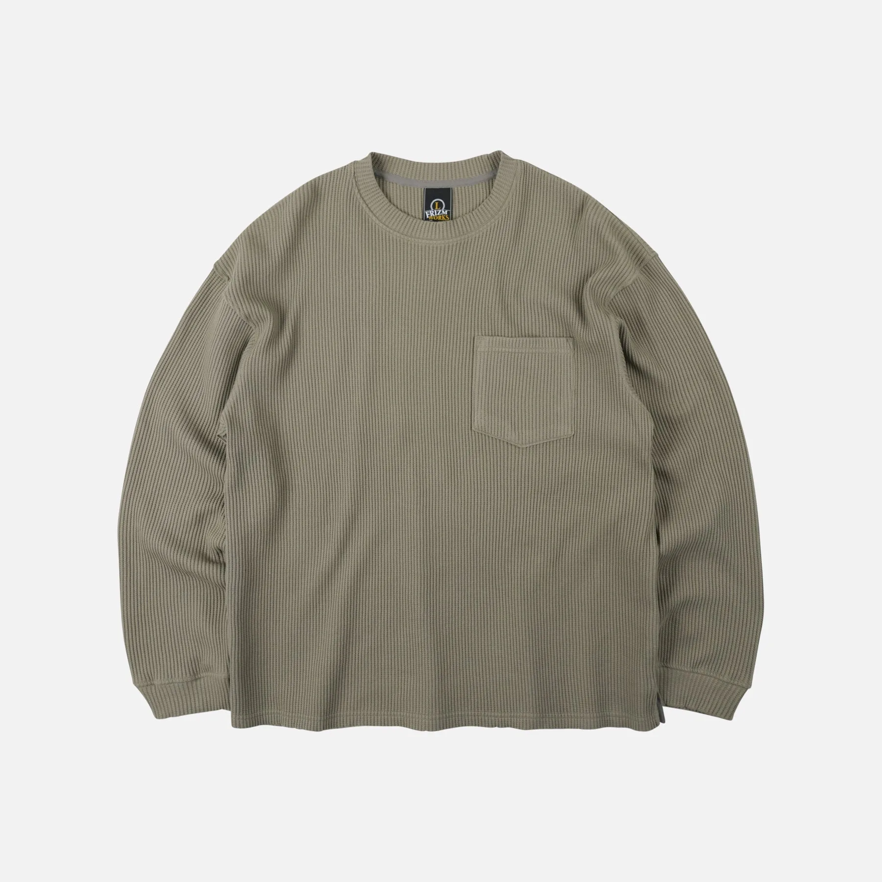 OVERSIZED WAFFLE POCKET T-SHIRT - OLIVE sold by FrizmWORKS