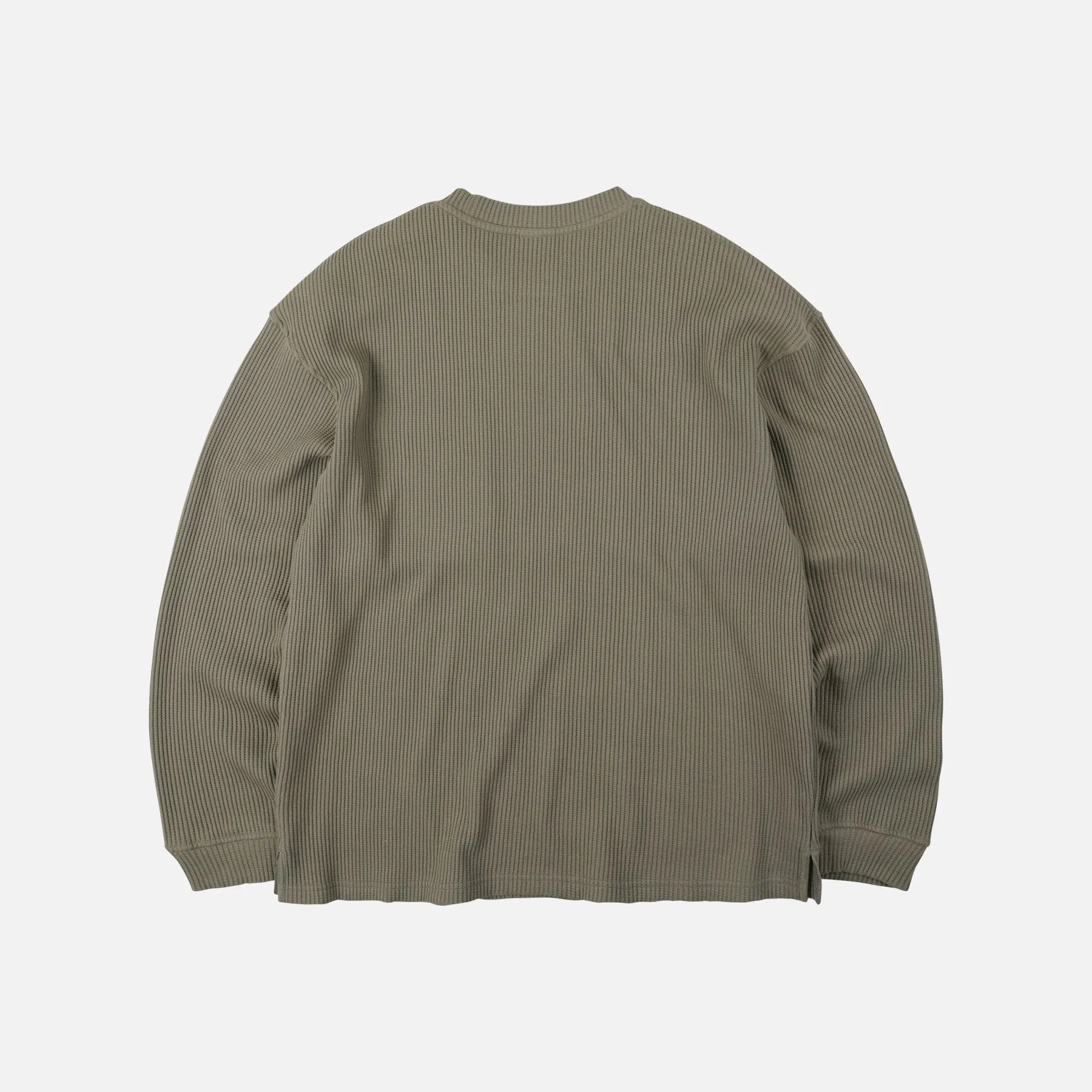 OVERSIZED WAFFLE POCKET T-SHIRT - OLIVE sold by FrizmWORKS product image thumbnail 2