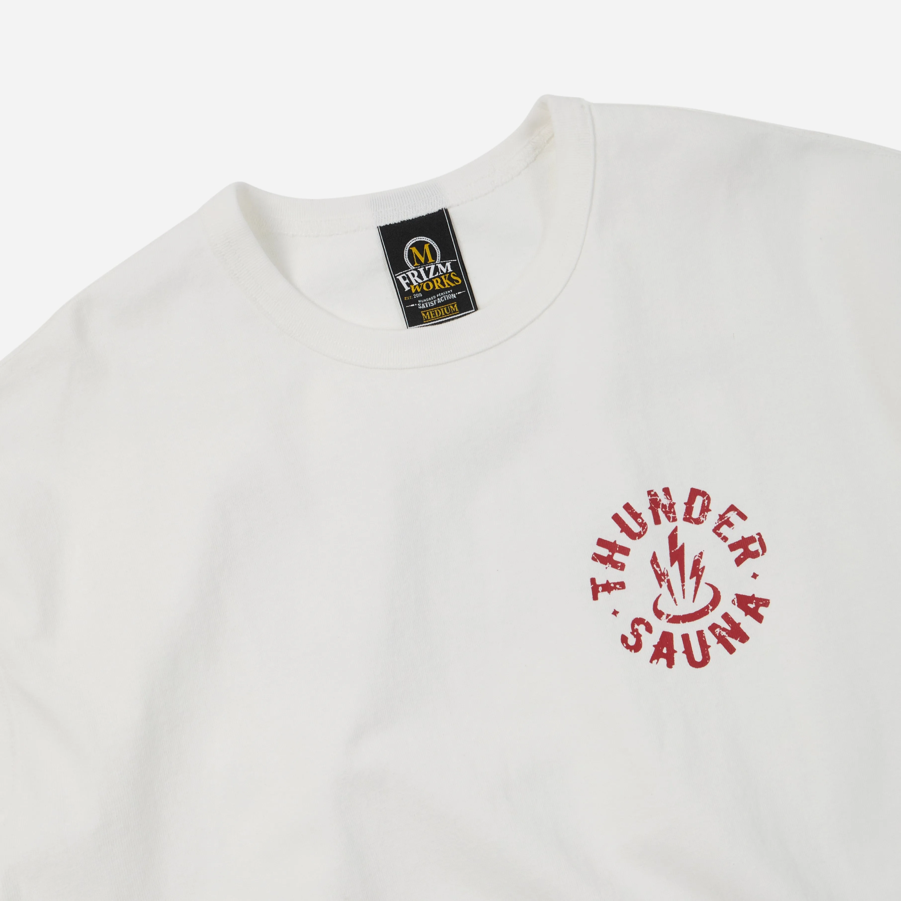 THUNDER SAUNA T-SHIRT - WHITE sold by FrizmWORKS product image thumbnail 3