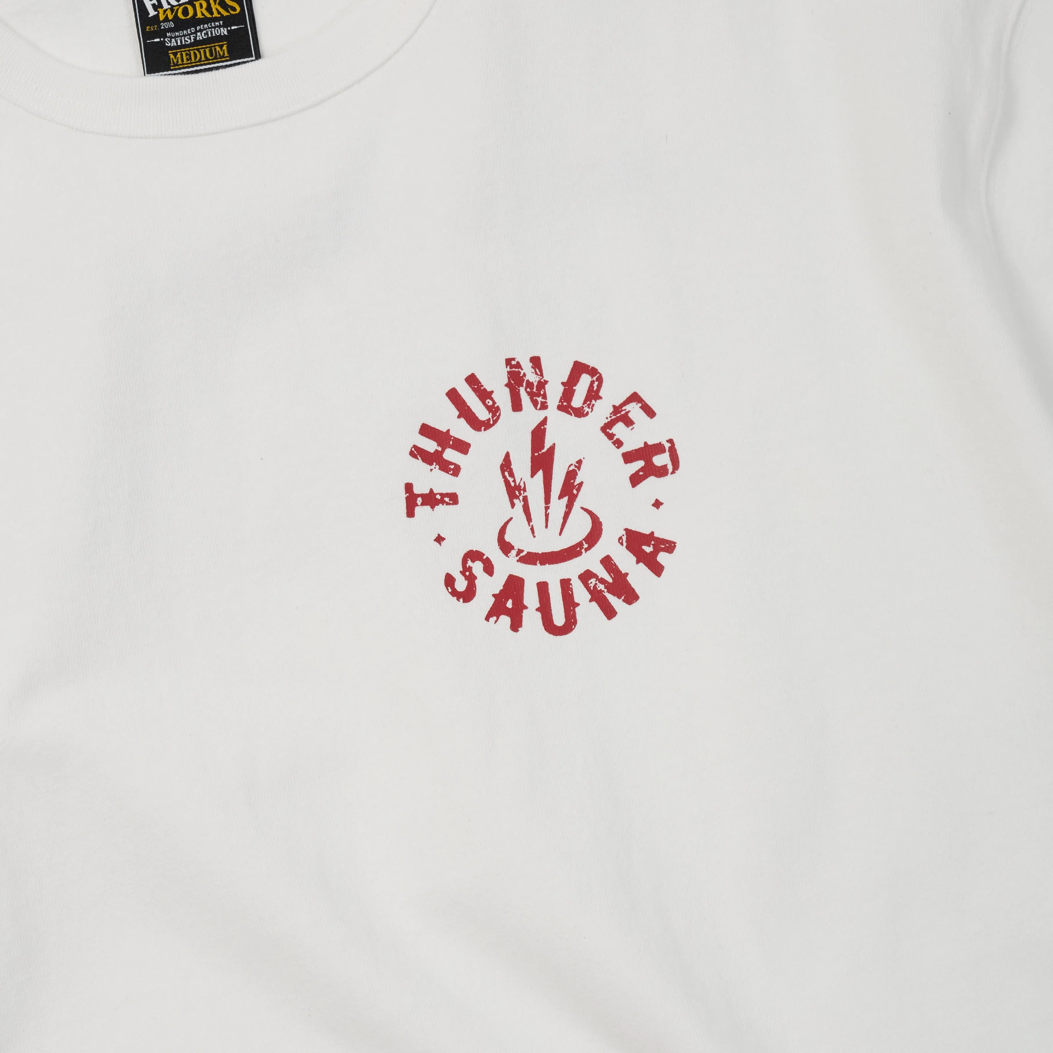 THUNDER SAUNA T-SHIRT - WHITE sold by FrizmWORKS product image thumbnail 4