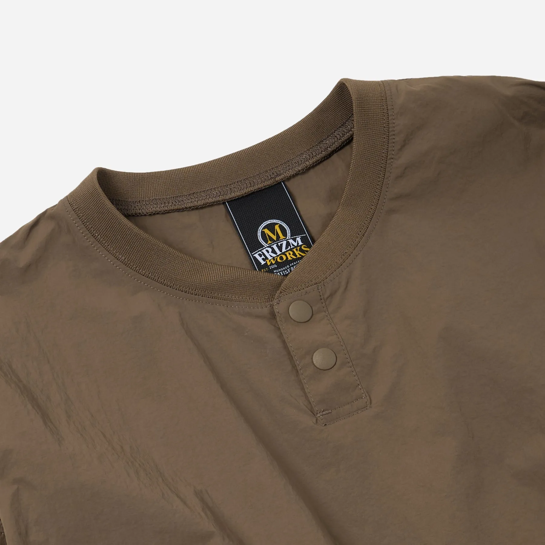 NYLON POCKET PULLOVER SWEATER - BROWN sold by FrizmWORKS product image thumbnail 4