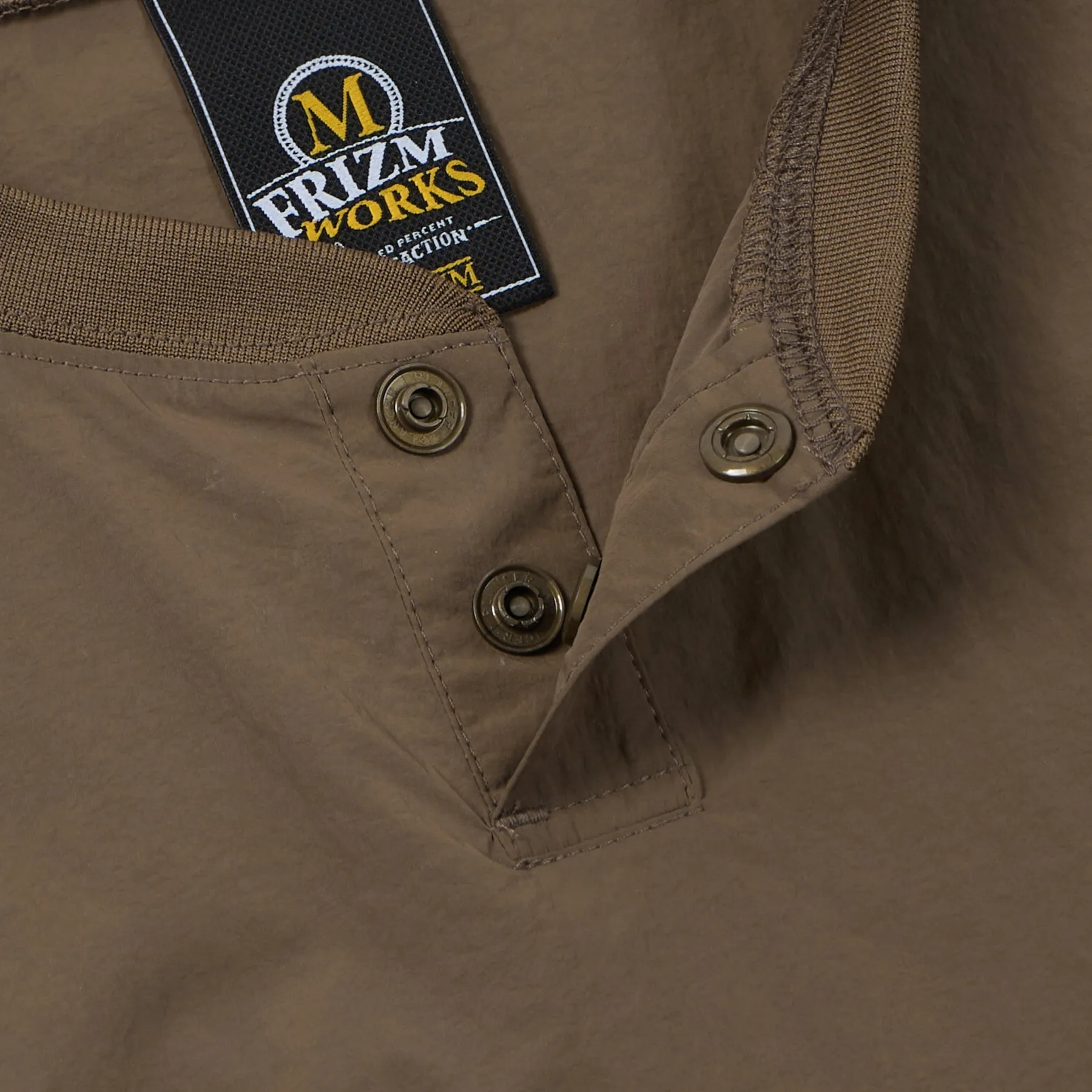 NYLON POCKET PULLOVER SWEATER - BROWN sold by FrizmWORKS product image thumbnail 5