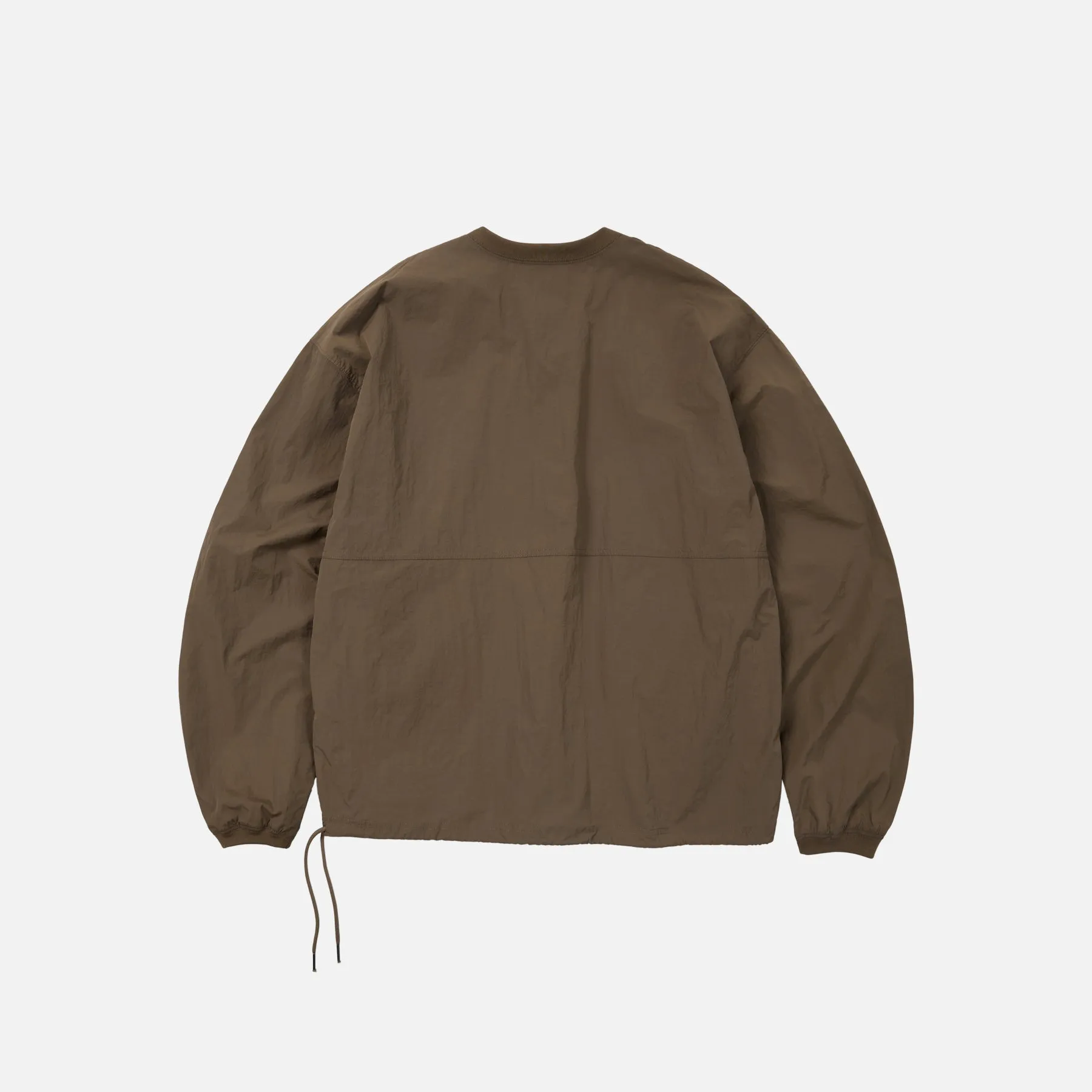 NYLON POCKET PULLOVER SWEATER - BROWN sold by FrizmWORKS product image thumbnail 2