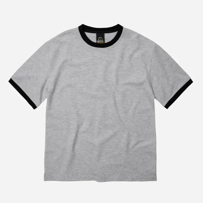 TERRY RINGER HALF T-SHIRT - GRAY sold by FrizmWORKS
