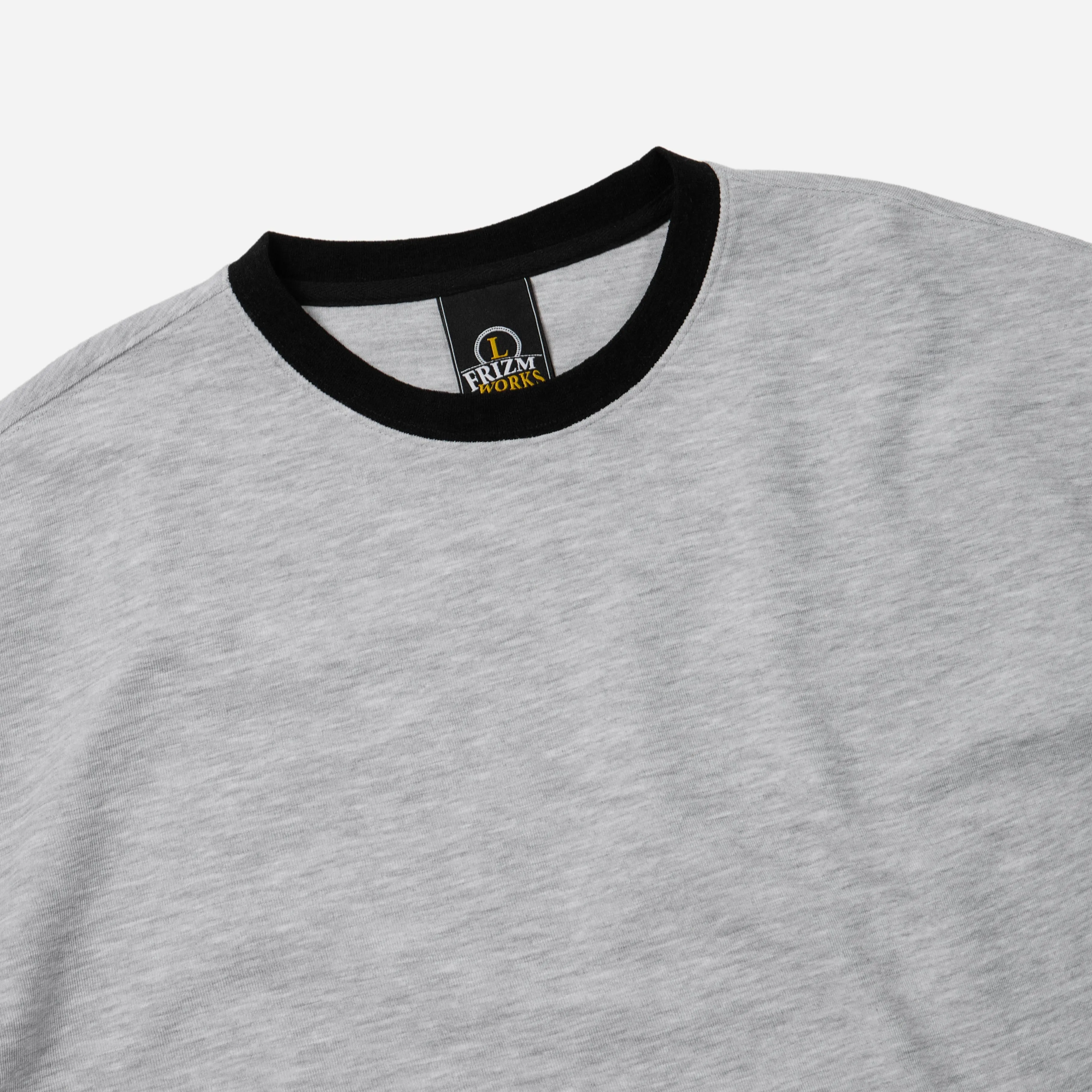 TERRY RINGER HALF T-SHIRT - GRAY sold by FrizmWORKS product image thumbnail 3